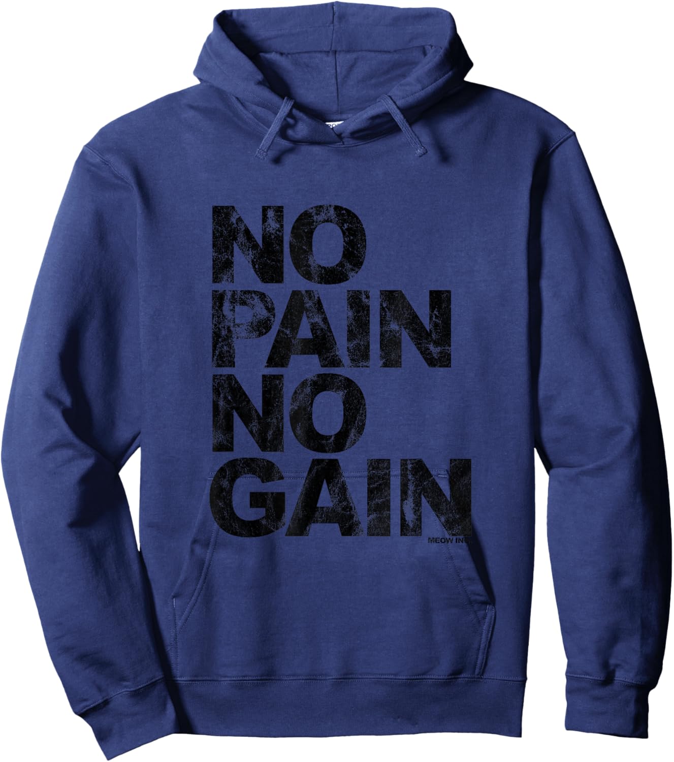 No Pain No Gain - Training, Men, Women Hoodie - Hoodie | Navy