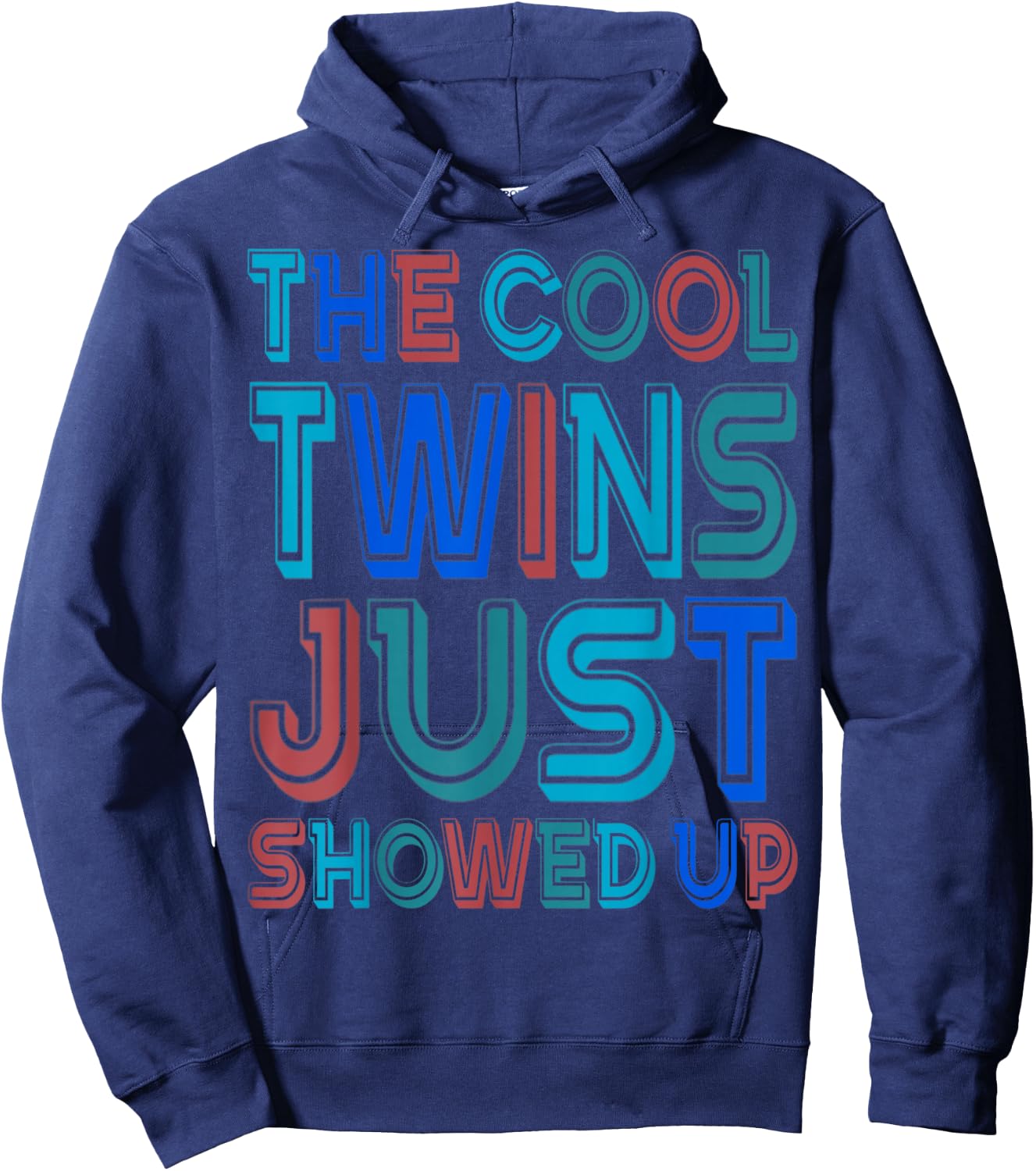The Cool Twins Just Showed Up Funny Twin Twinning Matching Hoodie - Hoodie | Navy