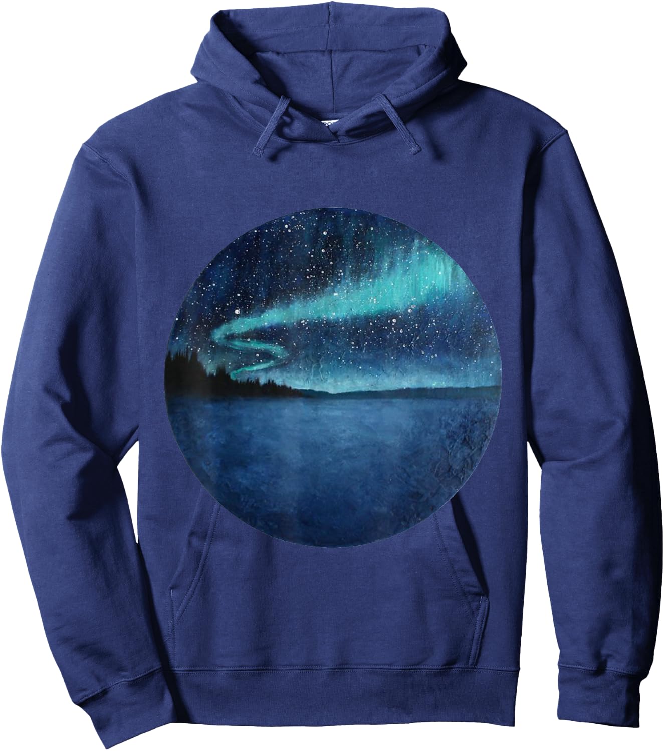Northern Lights Aurora Borealis Hoodie - Hoodie | Navy