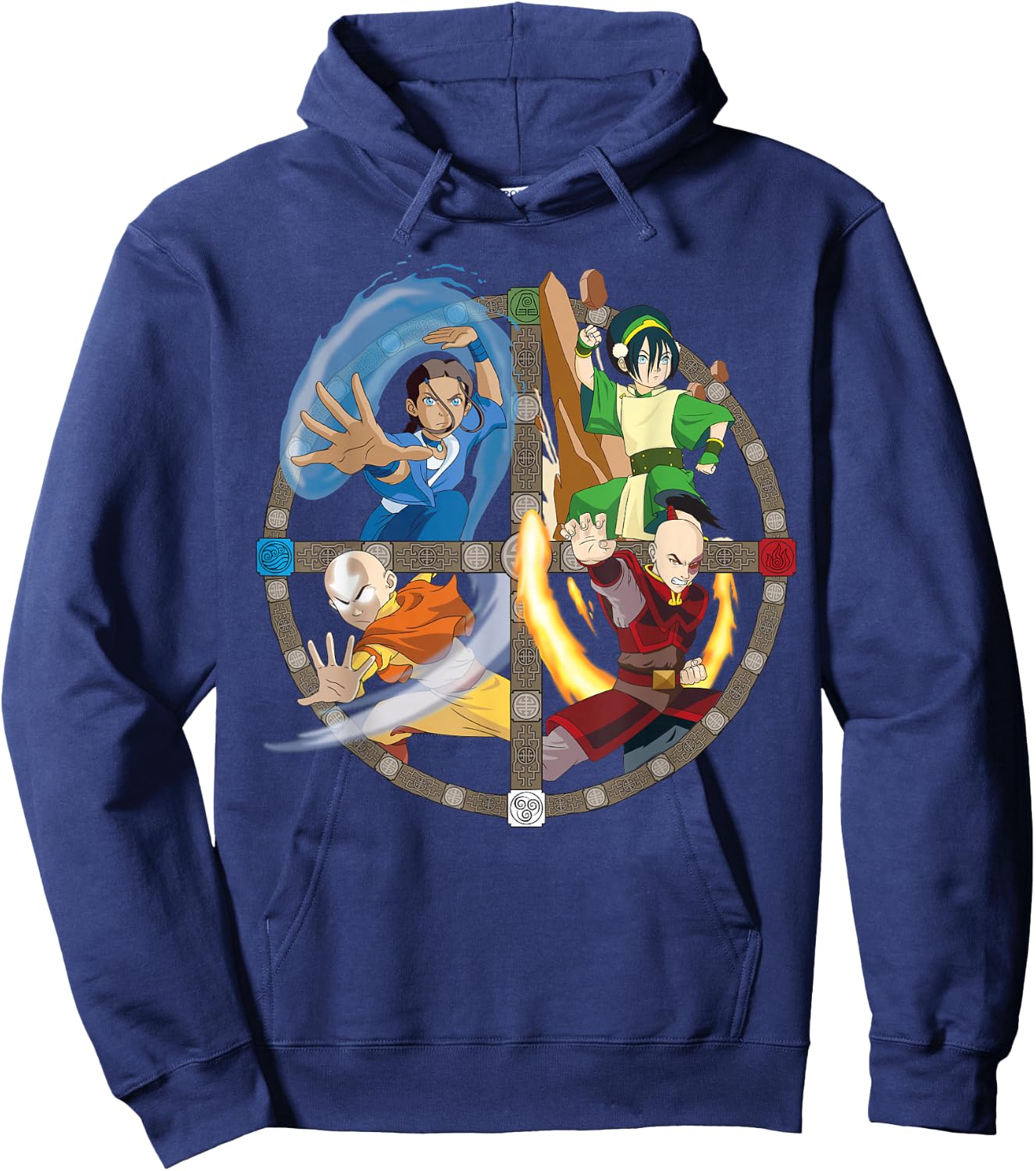 Avatar: The Last Airbender All Characters Small Hoodie - Hoodie | Navy