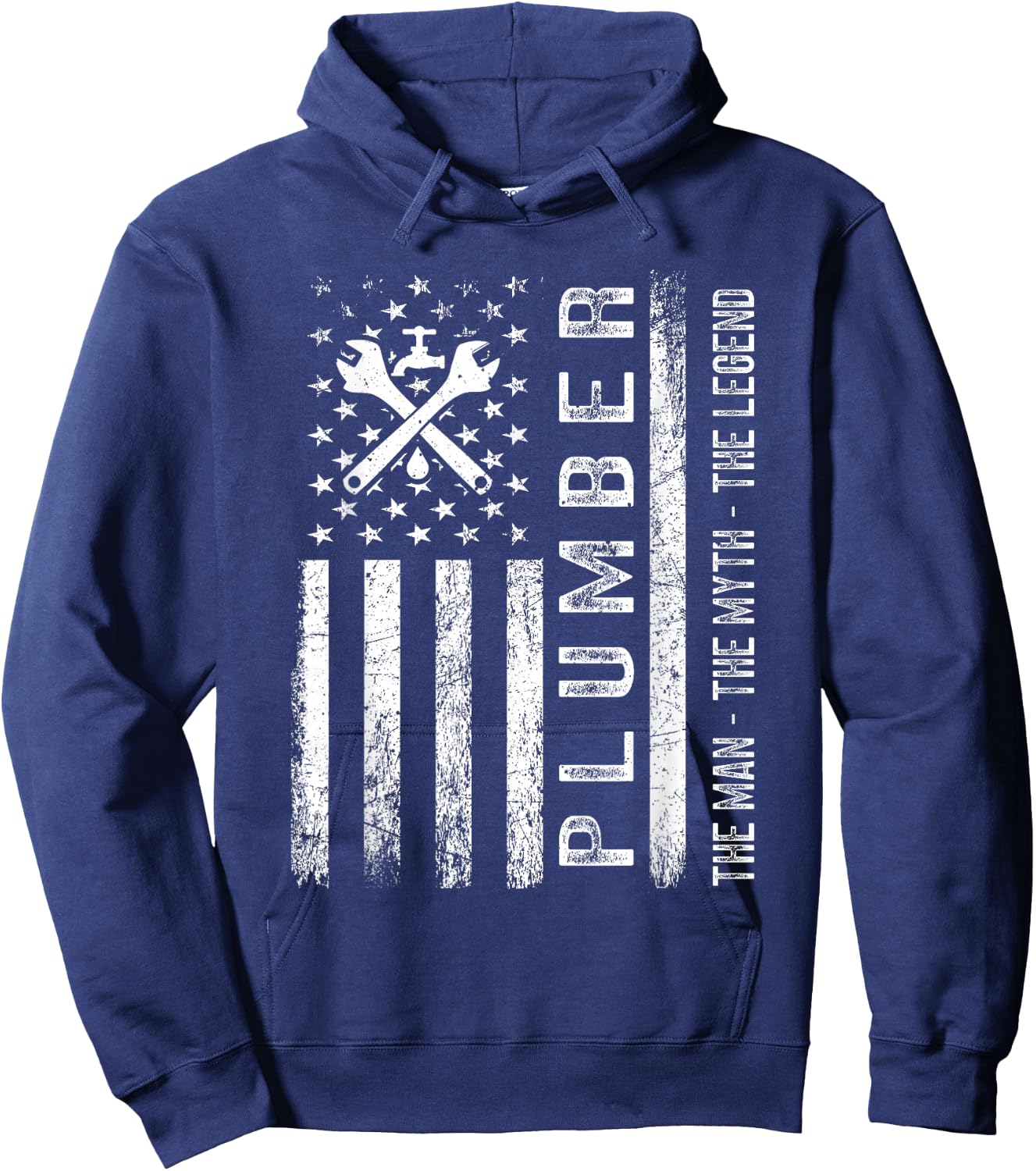 Plumbing Graphic Design Plumber Dad Hoodie - Hoodie | Navy