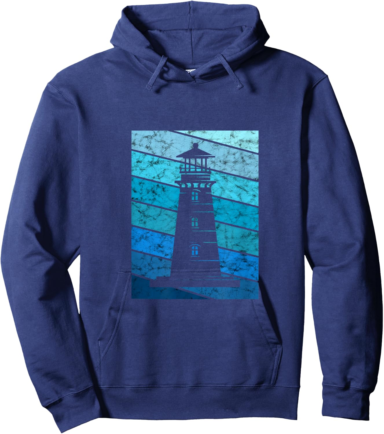 Lighthouse Retro Vintage Seaside Life Sailing Beach Lover Hoodie - Hoodie | Navy