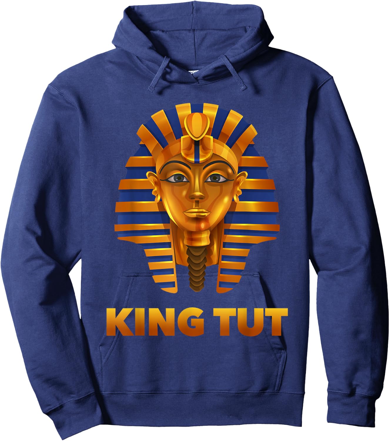 #1 The Egyptian Pharaoh King Tut Mask , Tutankhamun Hoodie - Hoodie | Navy