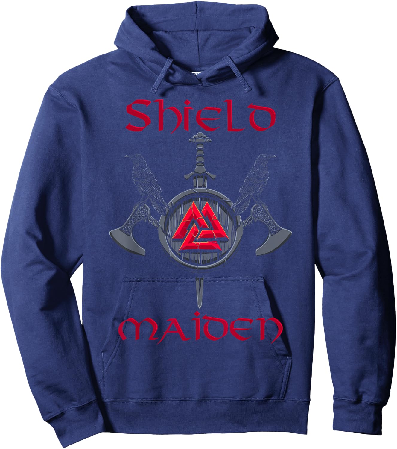 Shield Maiden - Female Viking Warrior - Strong Woman Hoodie - Hoodie | Navy