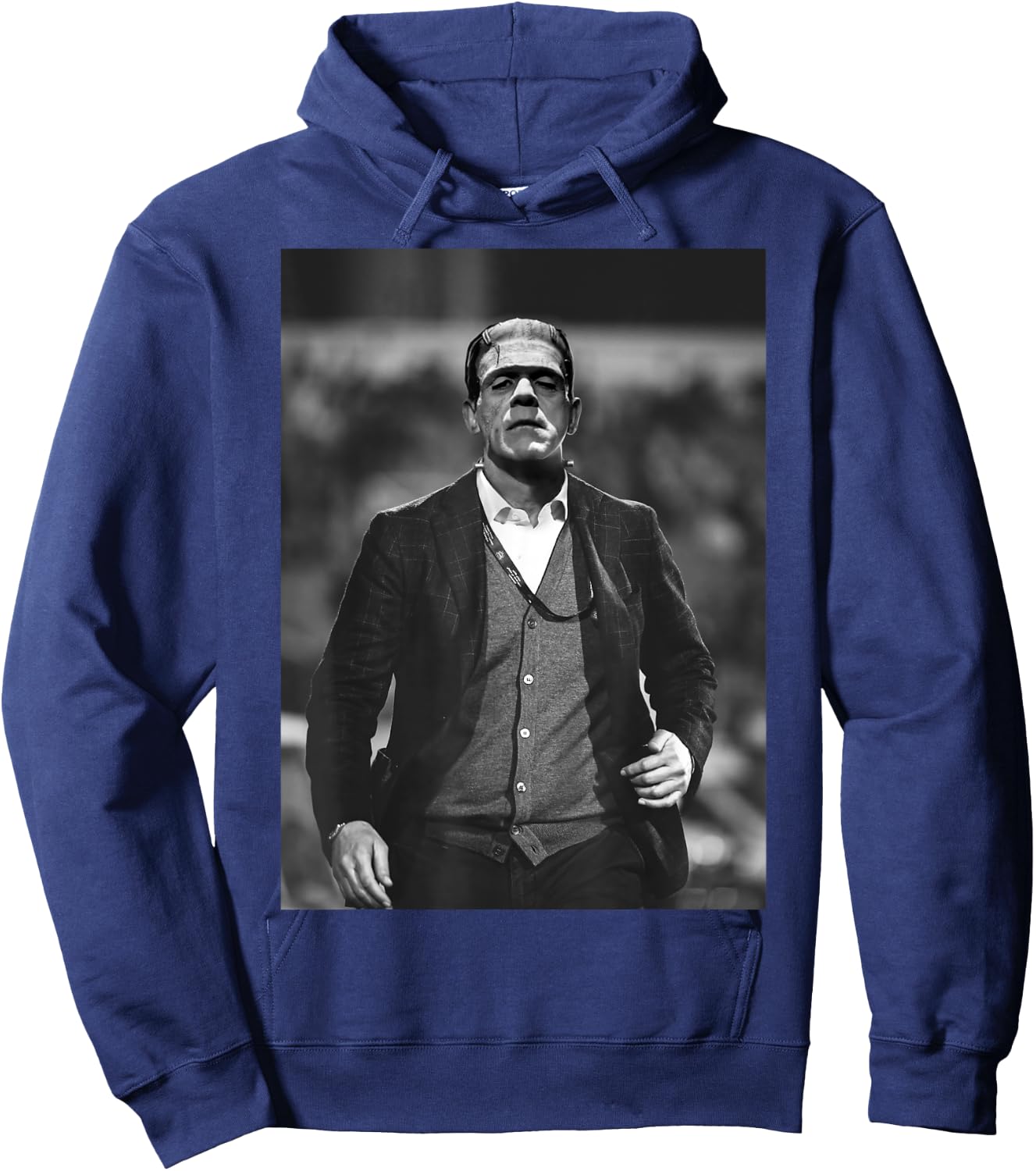 Frankenstein Cool Dapper Frankenstein Monster Suit Halloween Small Hoodie - Hoodie | Navy