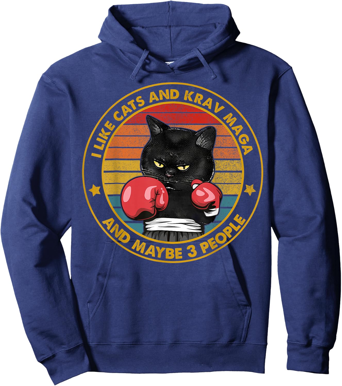 Krav Maga Cat Martial Arts Israel Defense Forces Hoodie - Hoodie | Navy