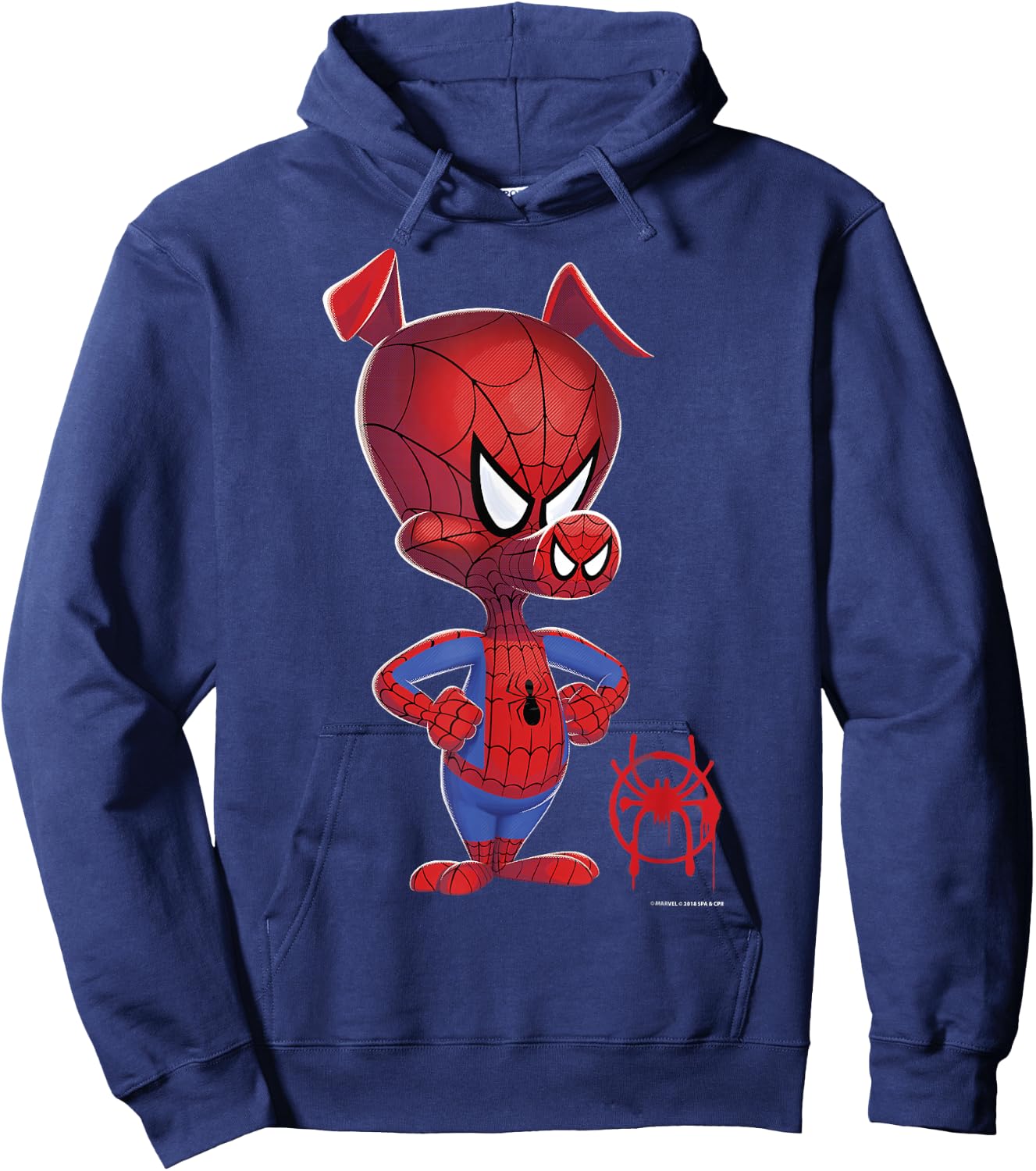 Marvel Spider-Man Spiderverse Spider-Ham Graphic Hoodie - Hoodie | Navy