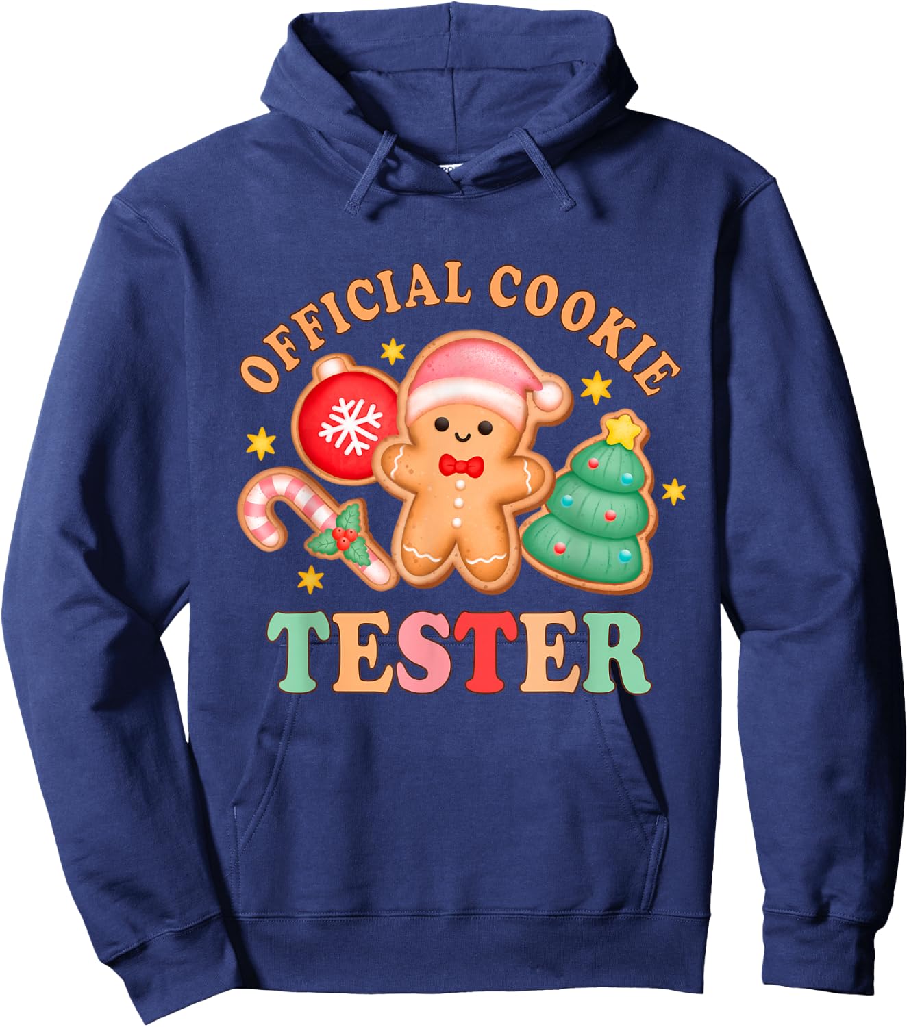 Official Cookie Tester Christmas Couples Matching Toddler Hoodie - Hoodie | Navy