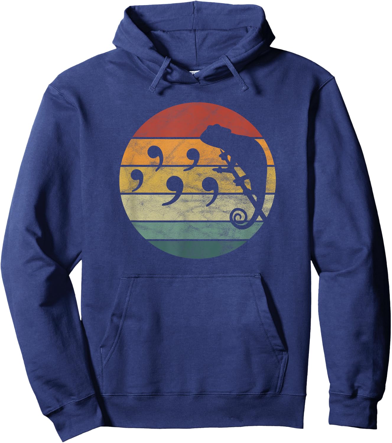 Comma Chameleon Hoodie - Hoodie | Navy