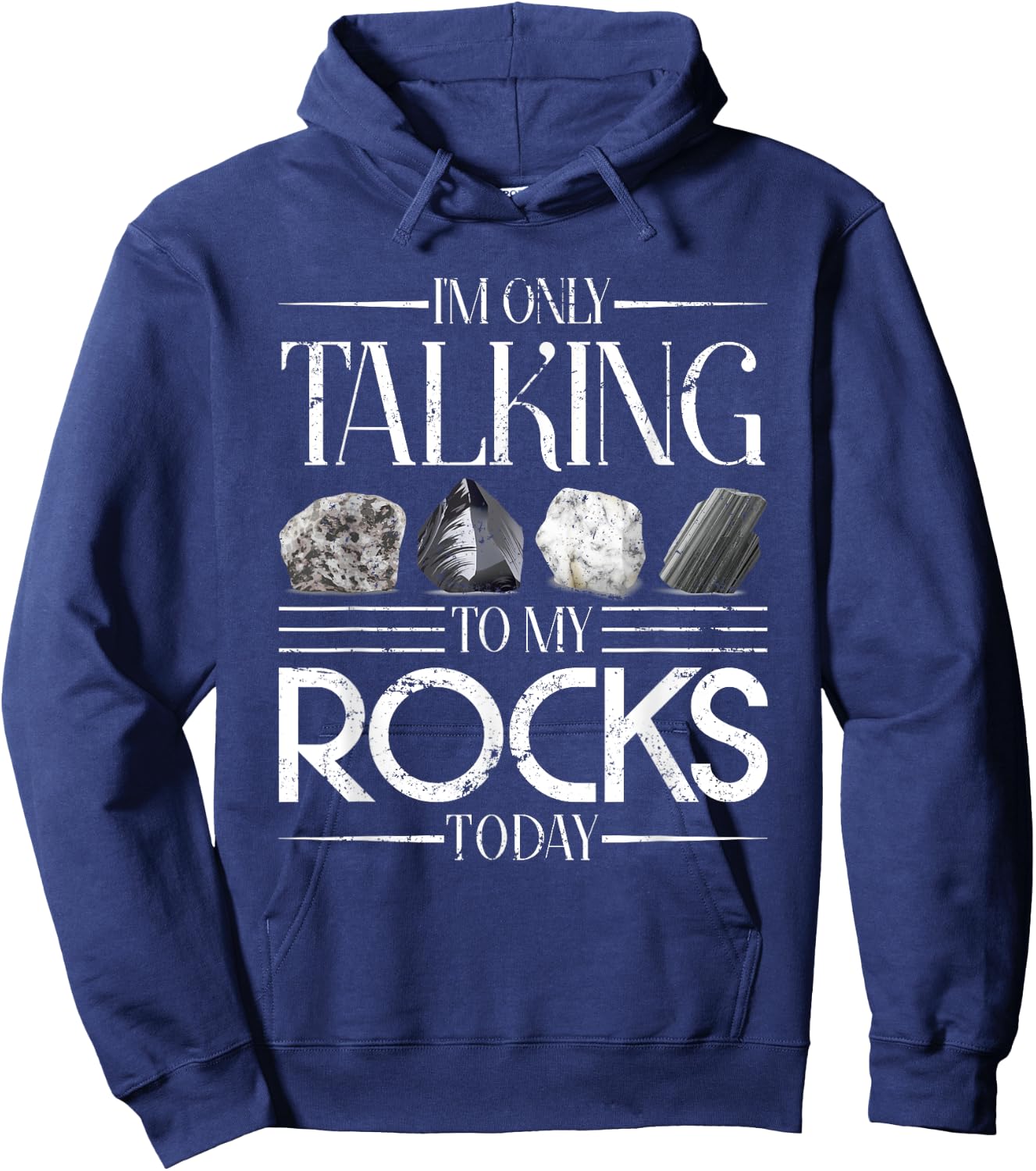Rock Collector Funny Geologist Gift Science Geology Hoodie - Hoodie | Navy