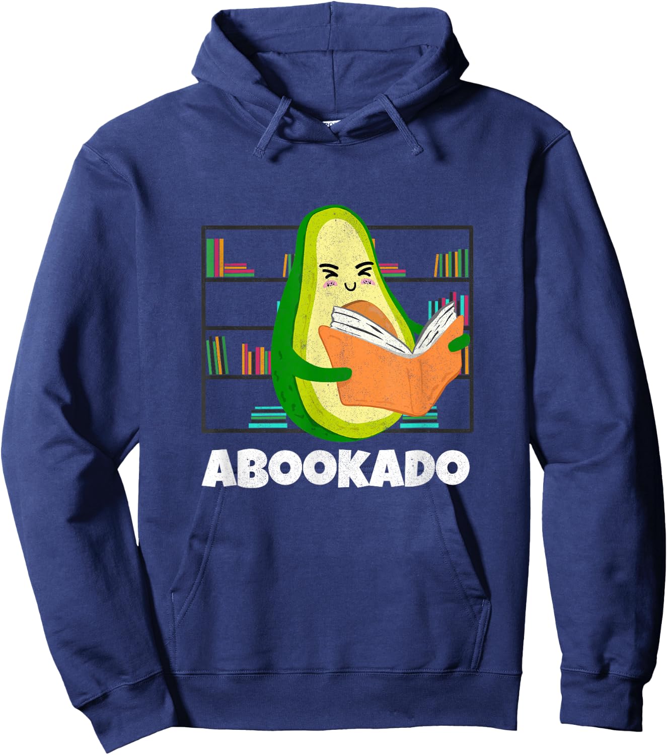 Reading Avocado Book School Librarian Mothers Day Abookado Hoodie - Hoodie | Navy