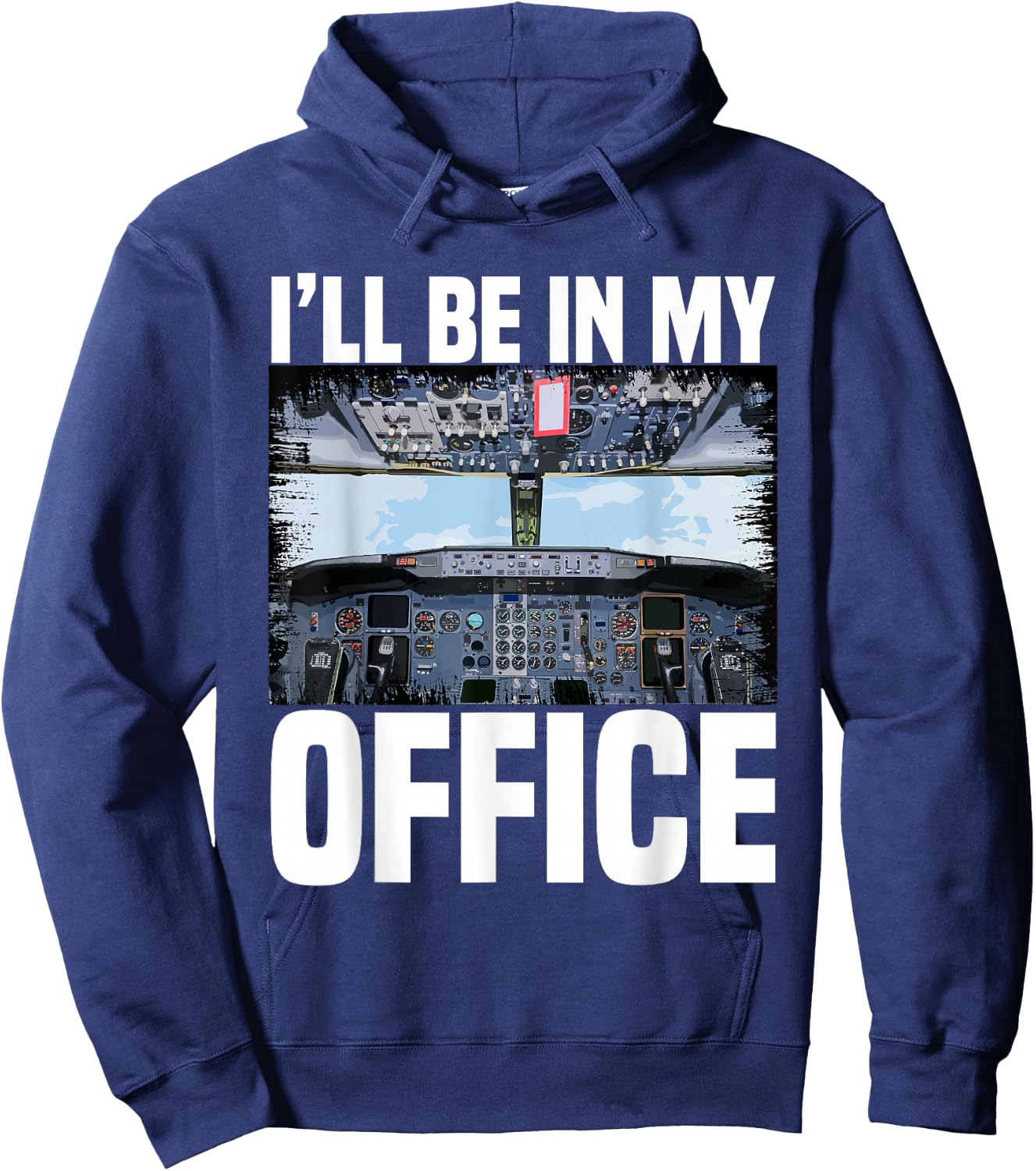Aeroplane Pilot Aeroplane Lover Flying Flight Crew Hoodie - Hoodie | Navy