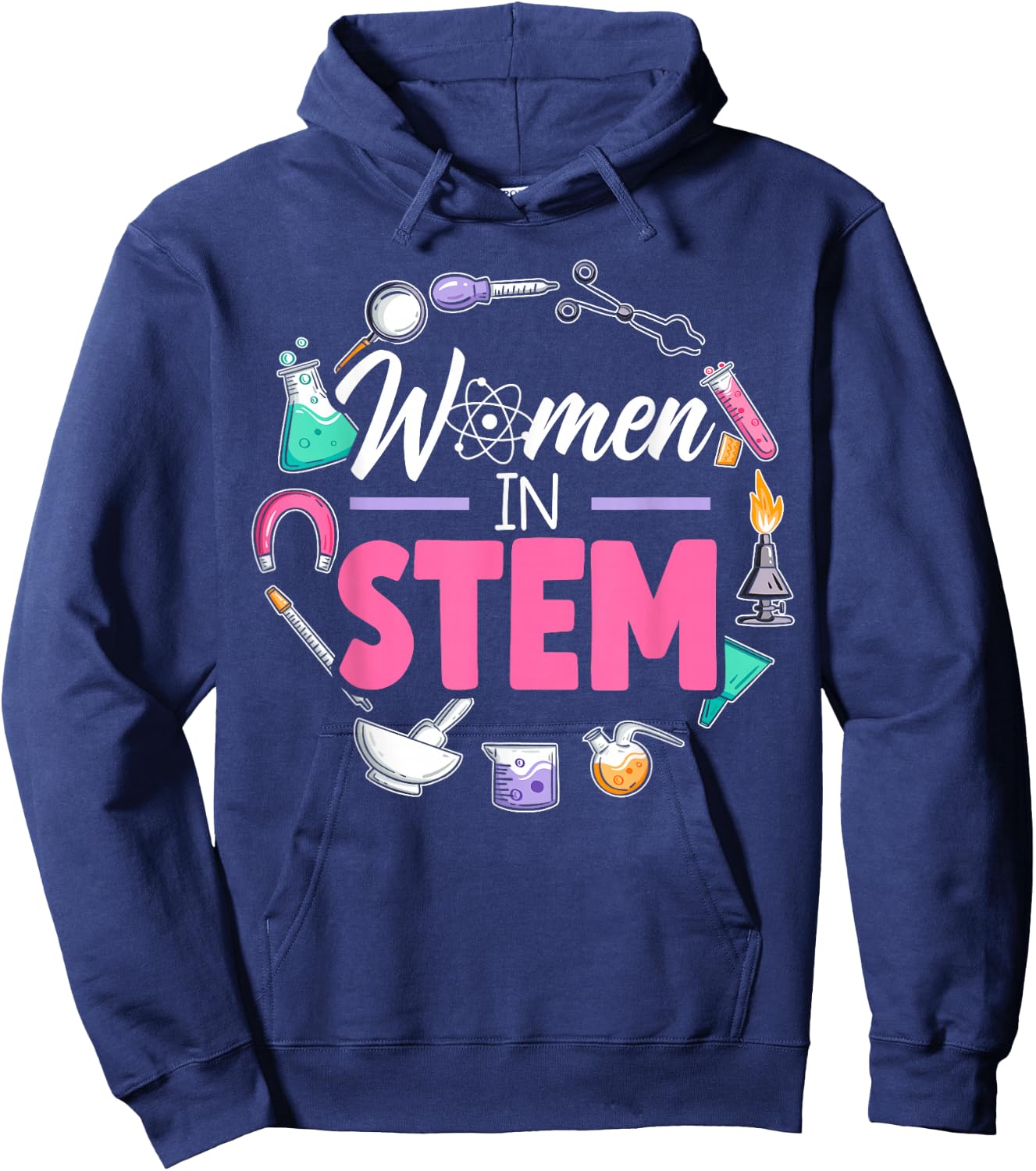 Women In STEM Steminist Engineering Biologist Science Hoodie - Hoodie | Navy