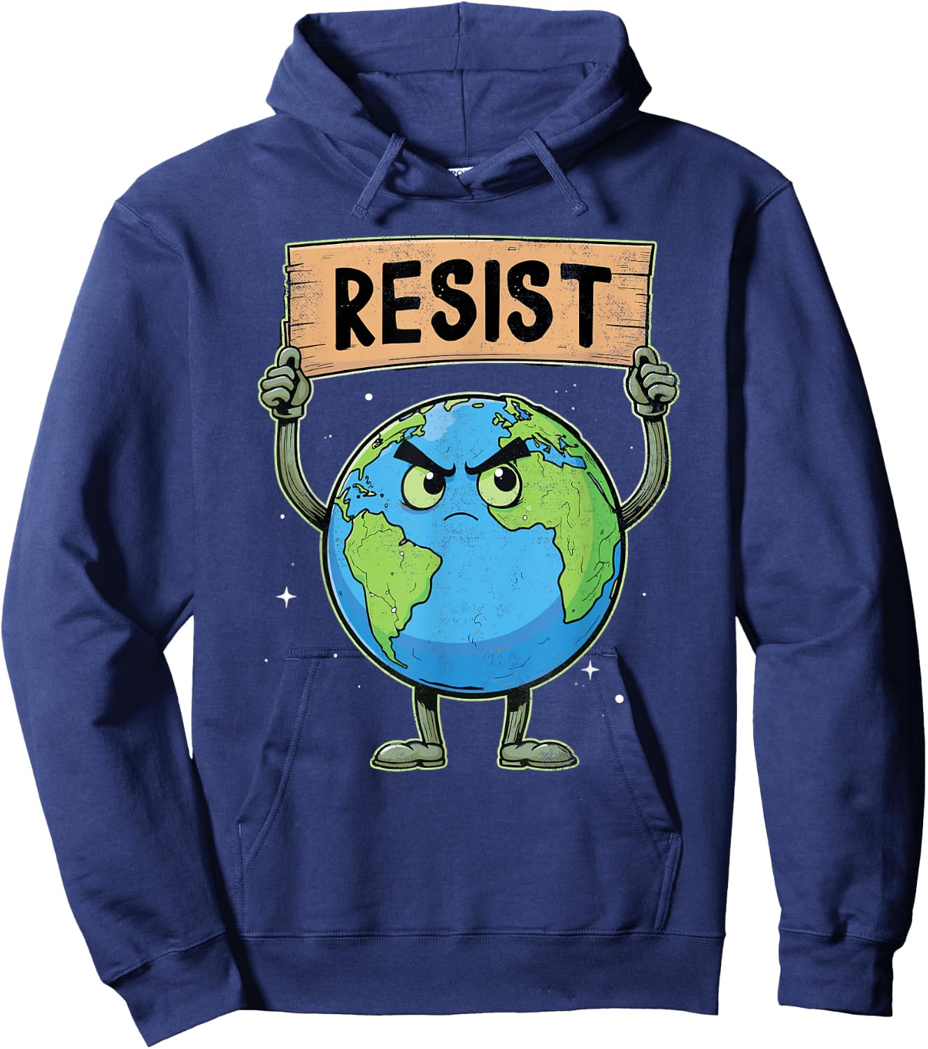 Environmental Science | Earth Day | Resist Climate Change Hoodie - Hoodie | Navy