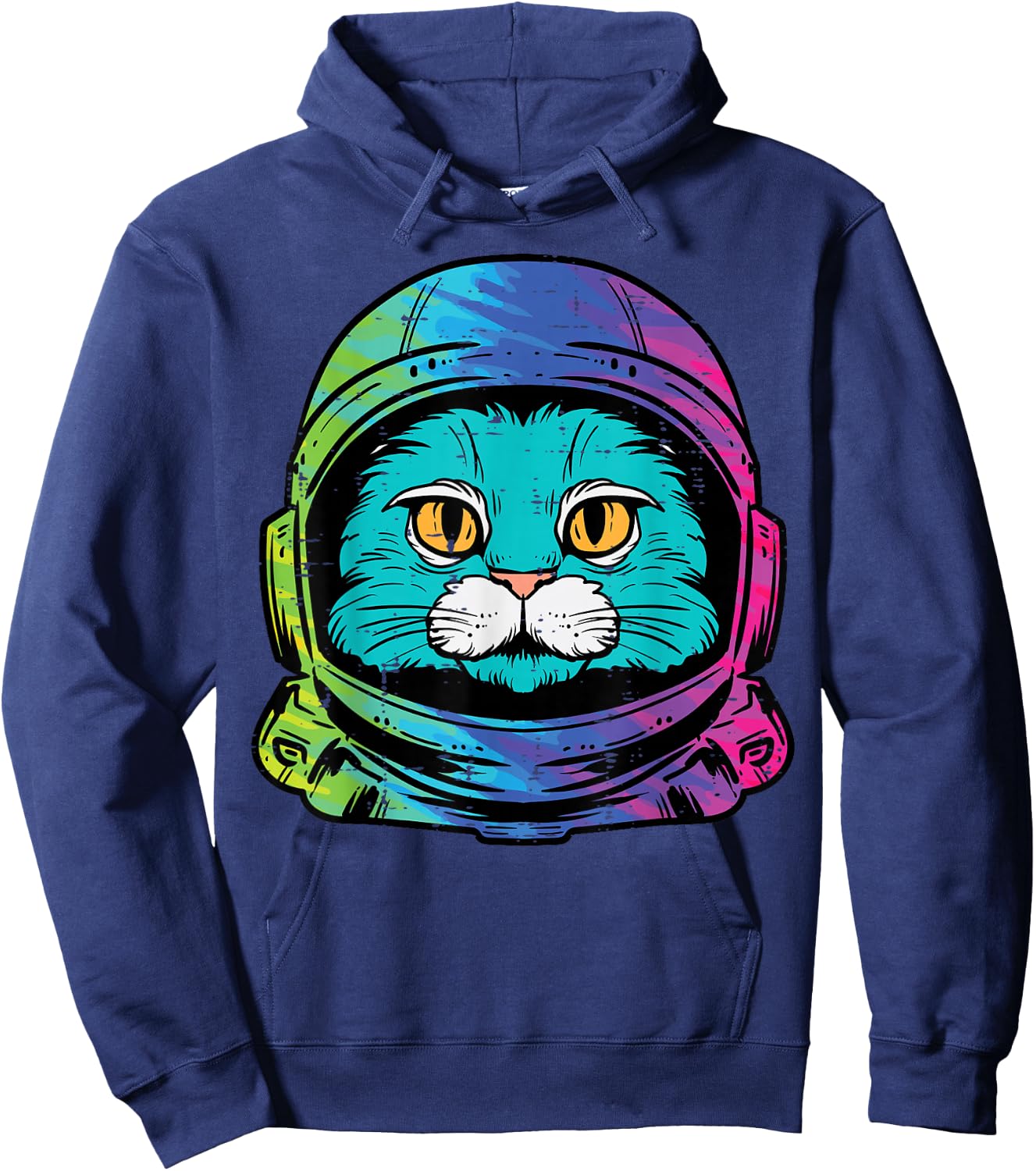 Cat Astronaut Cool Space Kitty Universe Men Boys Kids Women Hoodie - Hoodie | Navy