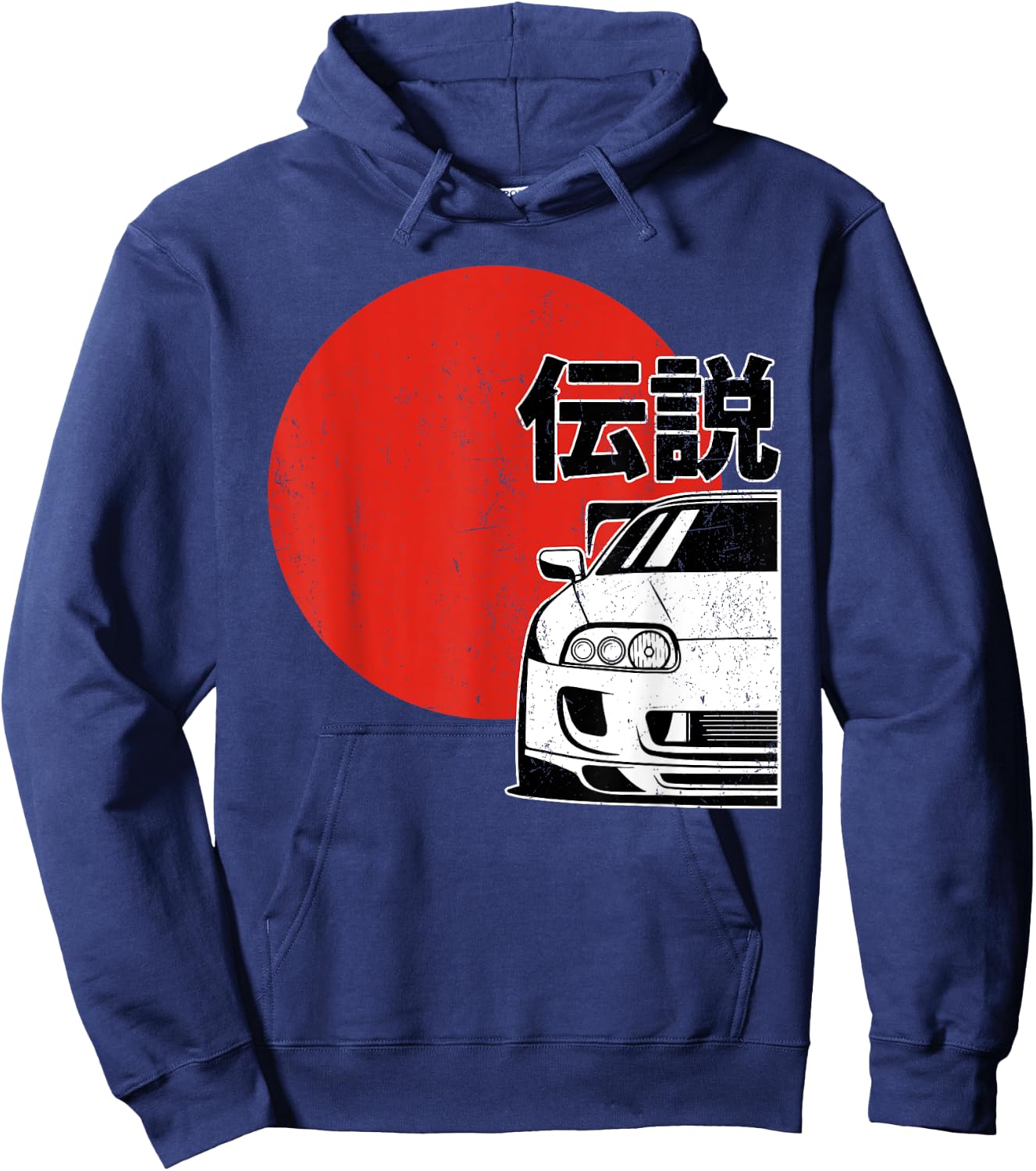 JDM Japan Motorsport Tuning Car Legend 90s Hoodie - Hoodie | Navy