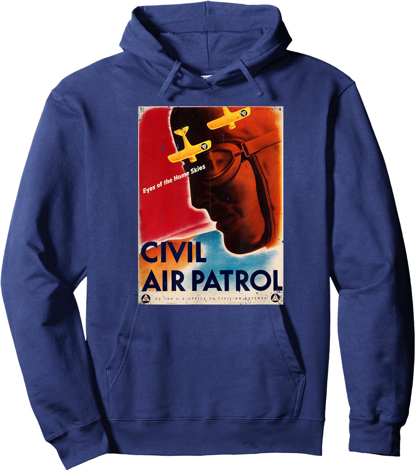 Civil Air Patrol USAF volunteers WW2 poster retro Hoodie - Hoodie | Navy