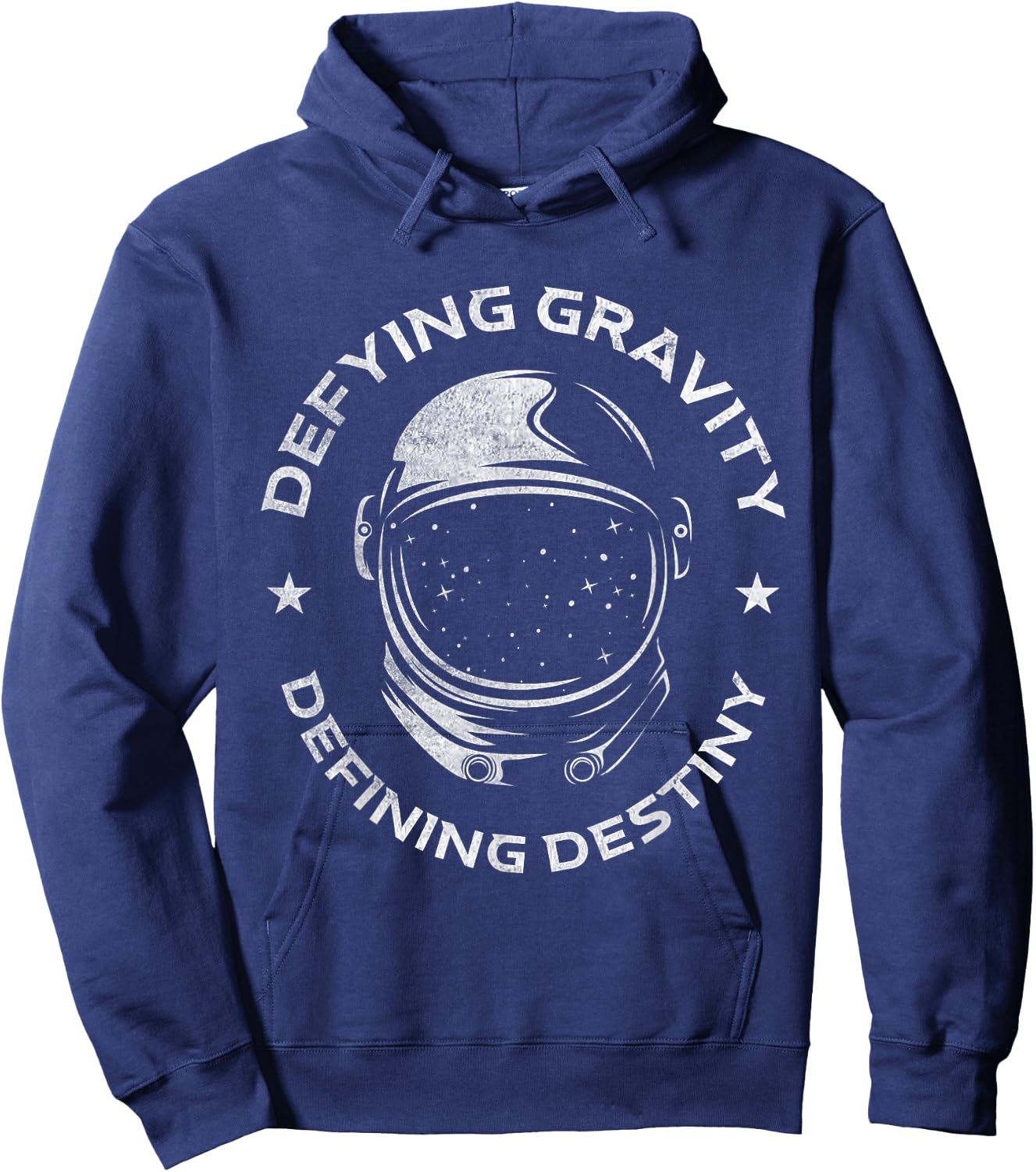 Defy Gravity and Determine Destiny | Space Galaxy | Astronaut Hoodie - Hoodie | Navy