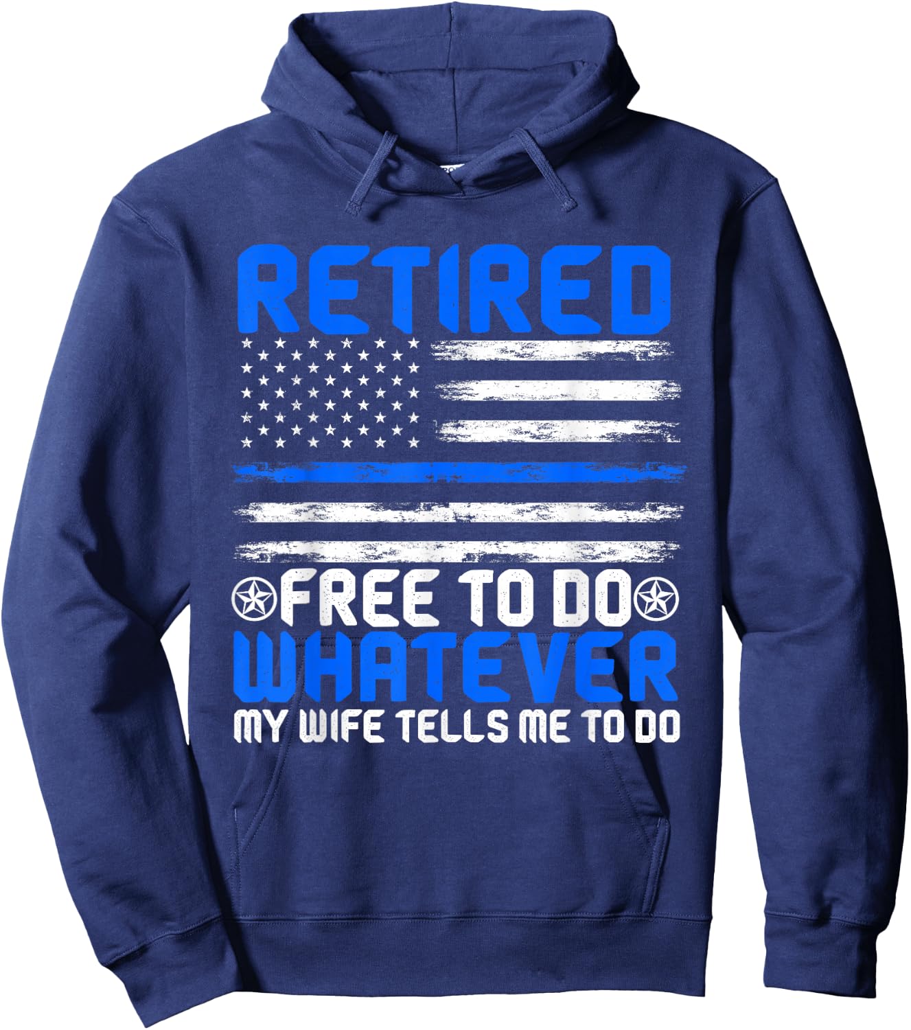 Retired Police Officer Law Enforcement Sheriff Retirement Hoodie - Hoodie | Navy
