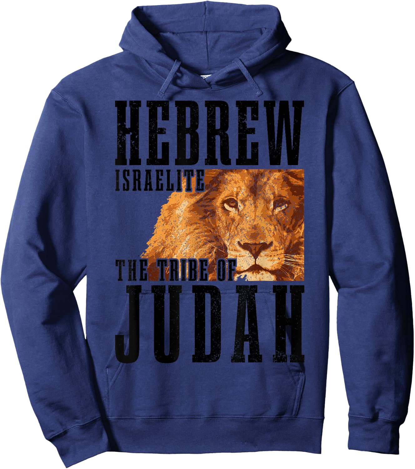 Hebrew Israelite Tribe Of Judah Lion Jew Jewish Israel Hoodie - Hoodie | Navy