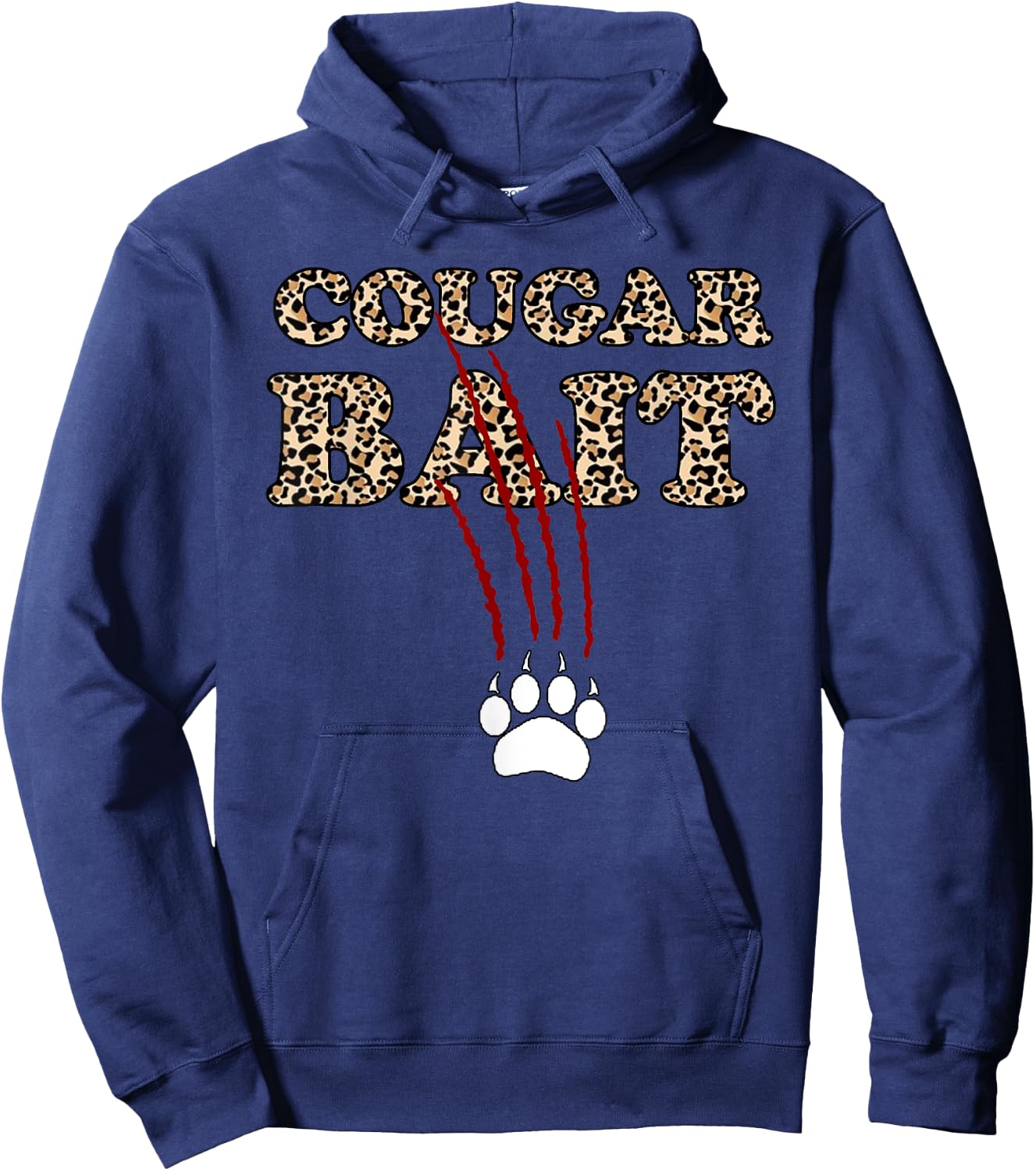 Cougar Bait Funny Halloween Costume Older Woman Younger Man Hoodie - Hoodie | Navy
