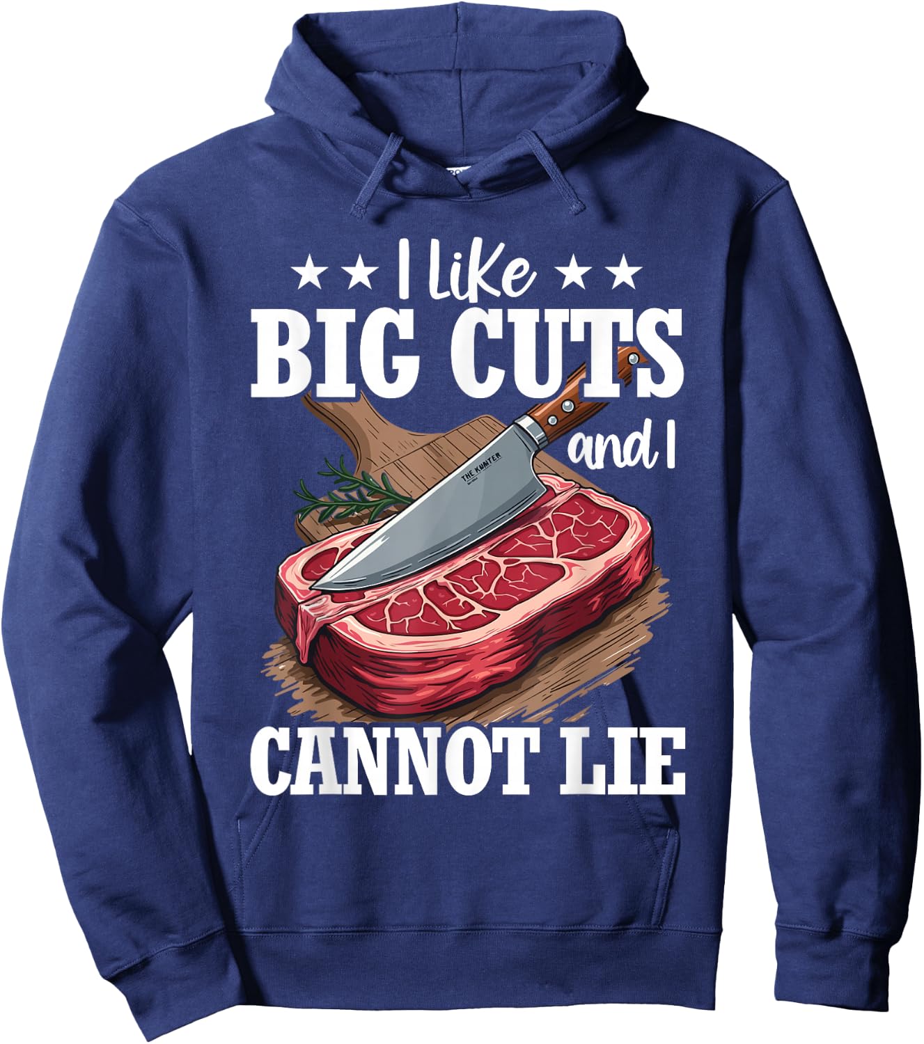 Funny Butcher Slaughter Meat Cutter Design Meat Lover Bbq Hoodie - Hoodie | Navy