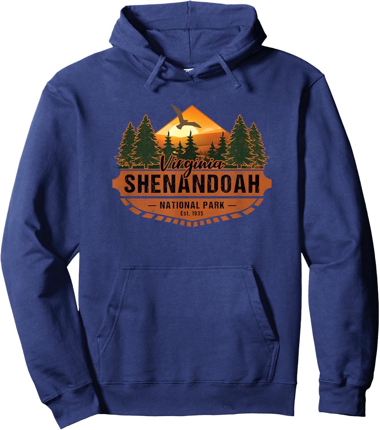 Shenandoah National Park Virginia USA Hiking Travel Souvenir Hoodie - Hoodie | Navy
