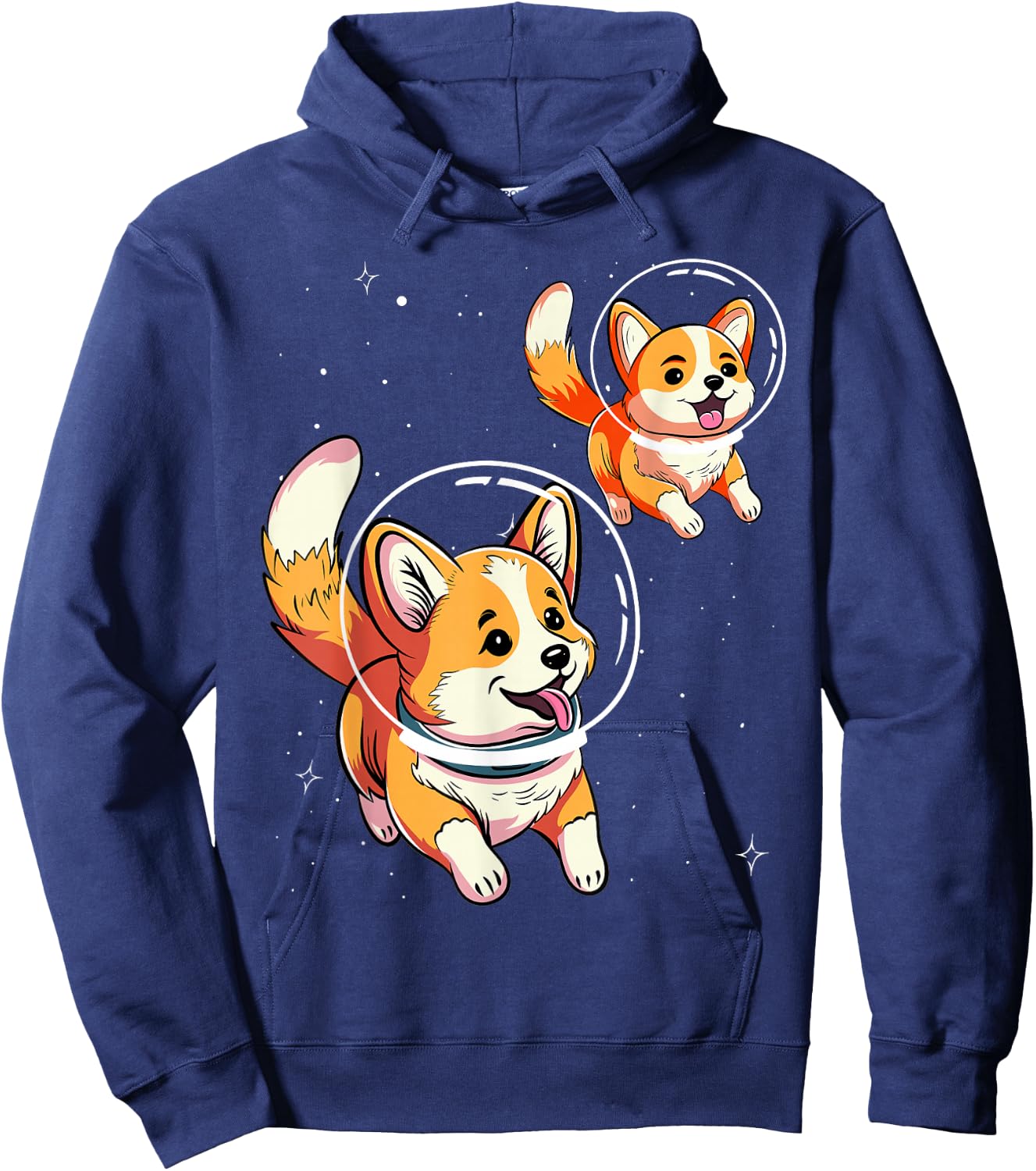 Astronaut Dog Space Galaxy Funny, Cute Design Hoodie - Hoodie | Navy