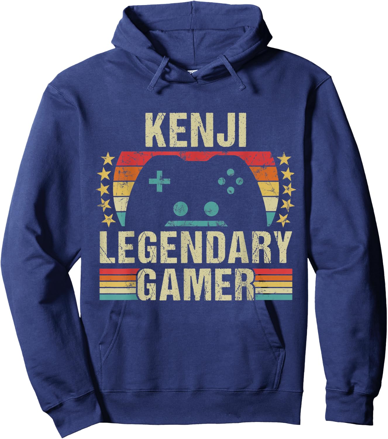 Kenji Gamer Retro Gaming Vintage Game Personalized 70s Hoodie - Hoodie | Navy