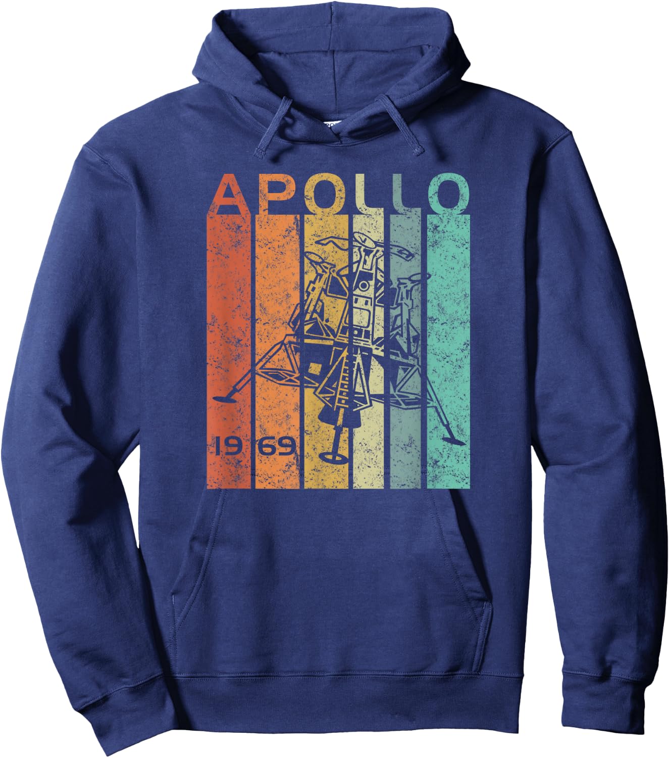 Retro Apollo 11 50th Anniversary Moon Landing 1969 2019 Gift Hoodie - Hoodie | Navy