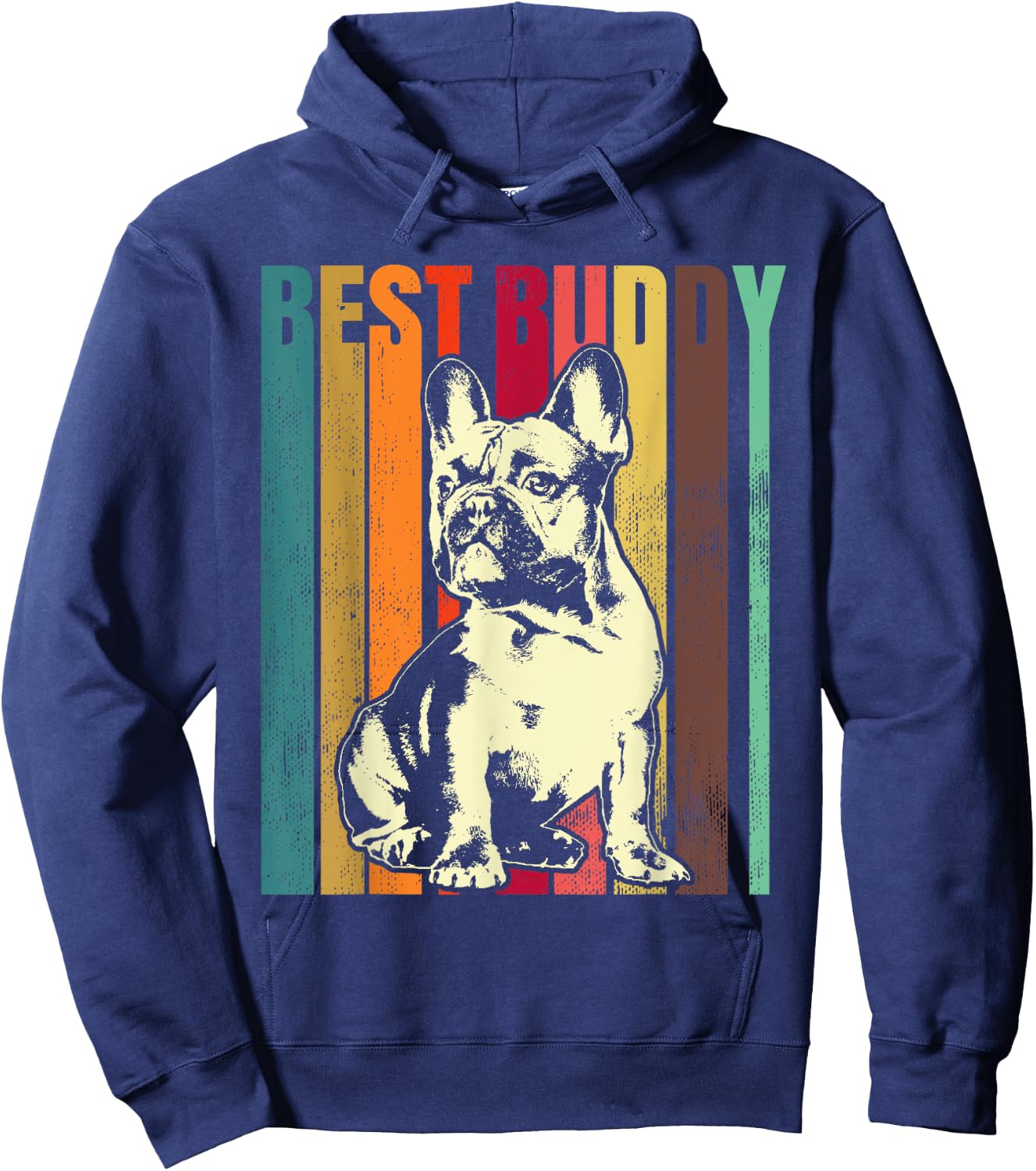 99 Gifts French Bulldog Frenchie Dog -Adults Black Small Short Sleeve Hoodie - Hoodie | Navy