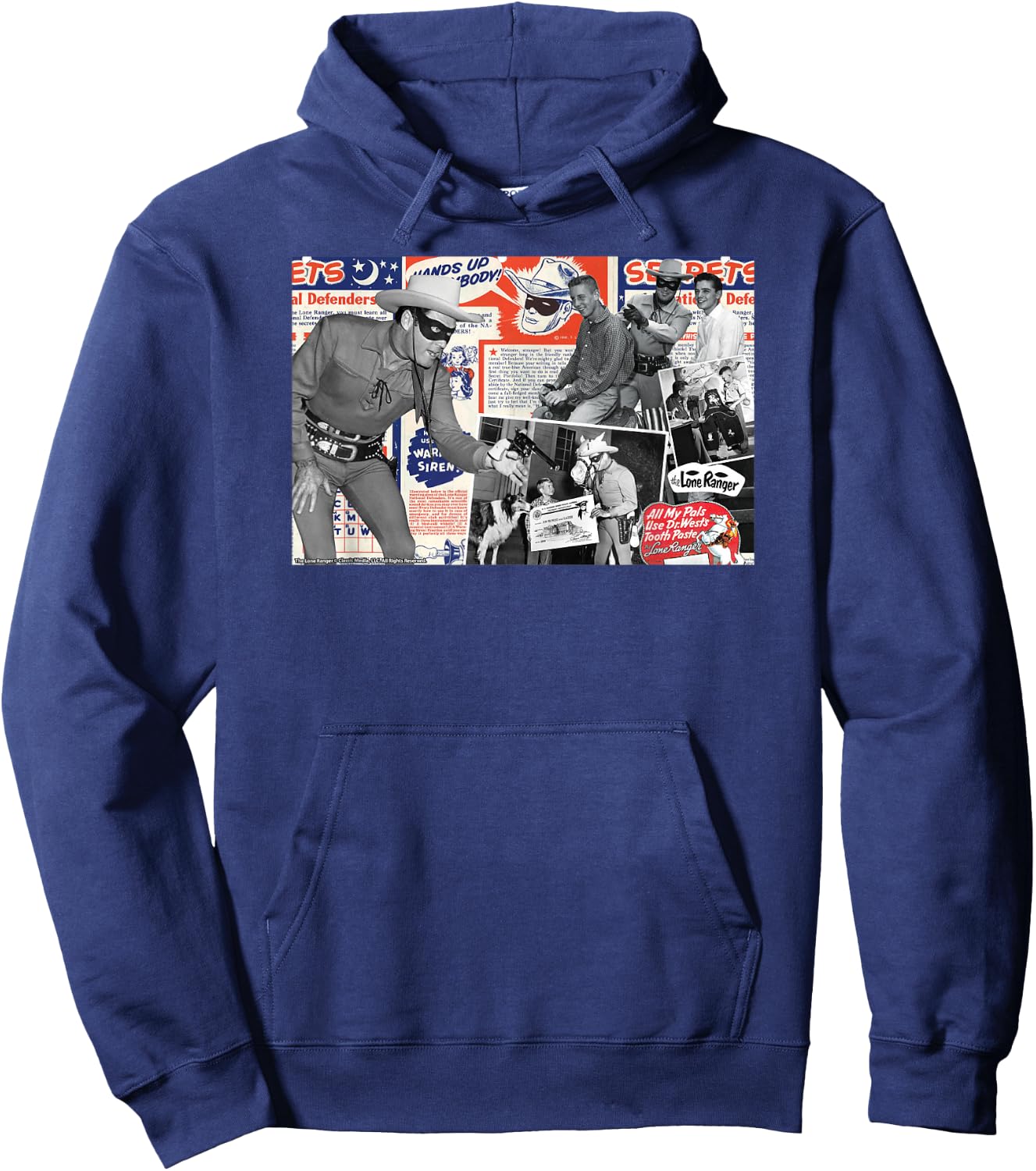 The Lone Ranger Frontier Legends Collage Hoodie - Hoodie | Navy