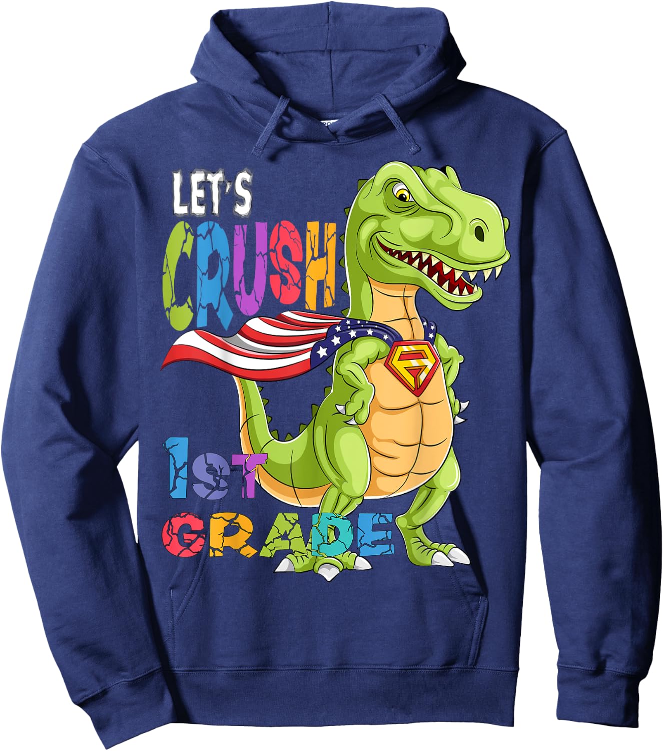 Ready To Crush First Grade Back to School Class of 2035 Boy Hoodie - Hoodie | Navy