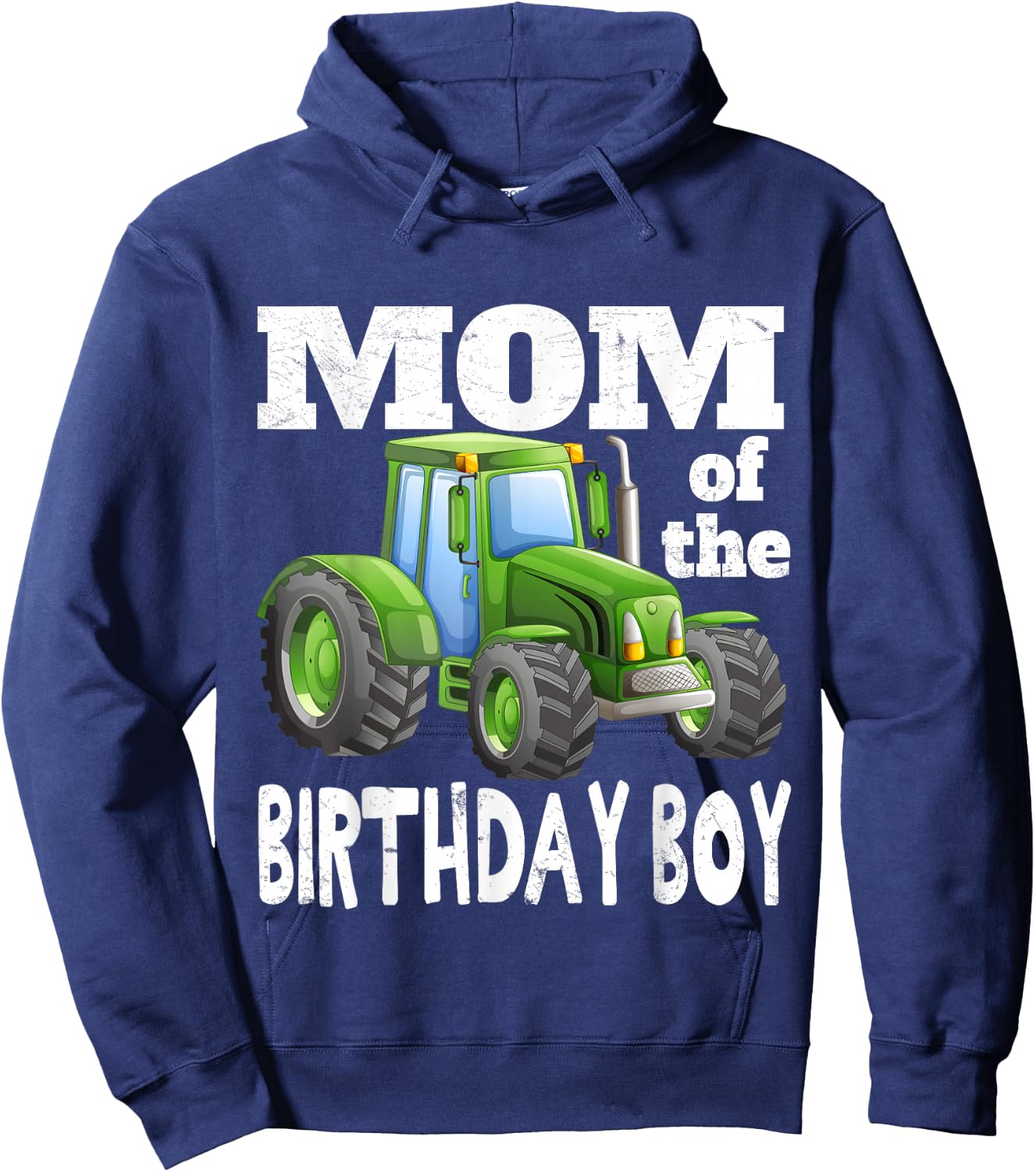 Mom of the Birthday Boy Kids Farm Tractor Party Shirt Idea Hoodie - Hoodie | Navy