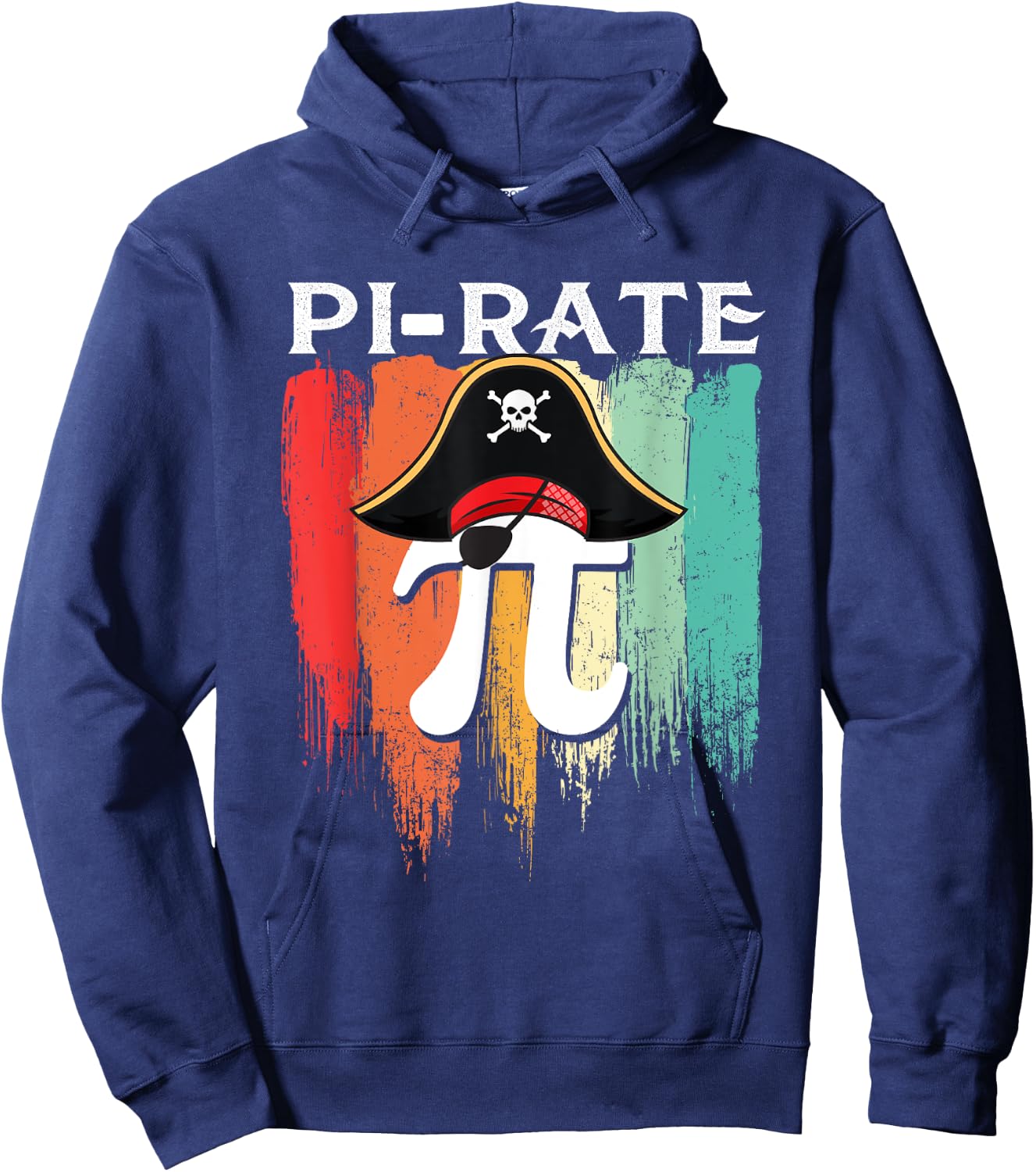 Pi-rate - Pi Day Math Lover Science Teacher Pirates Hoodie - Hoodie | Navy