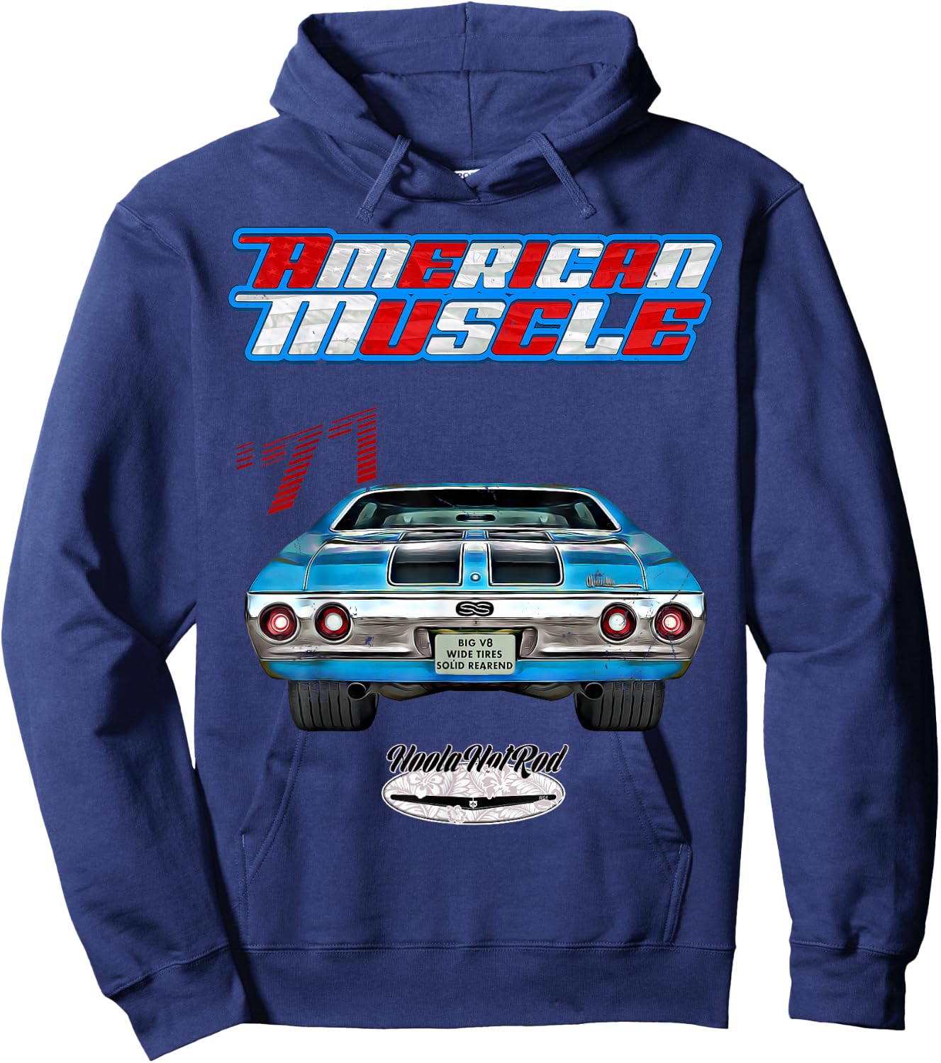 1971 Chevelle,Muscle Car,SS454,SS427,SS396,Hotrod,drag race Hoodie - Hoodie | Navy