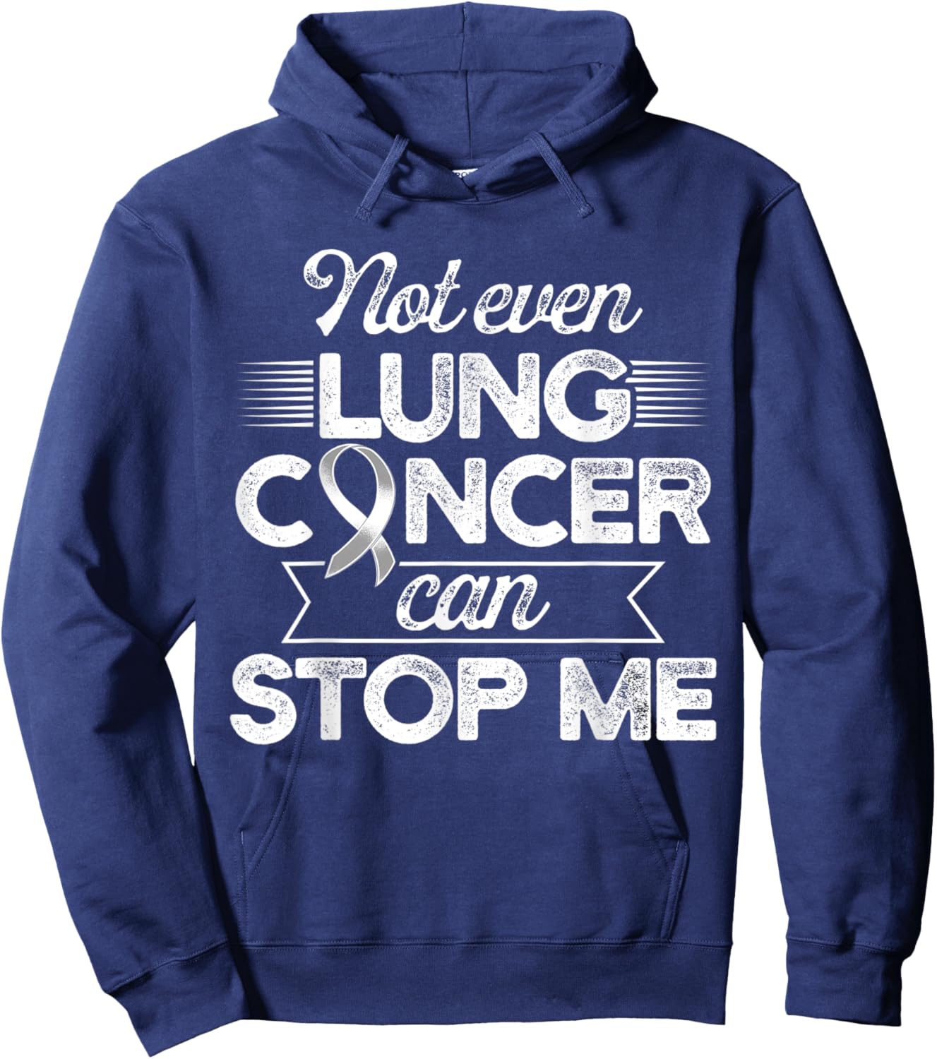 Lung Cancer Survivor Stop Carcinoma Warrior Hoodie - Hoodie | Navy