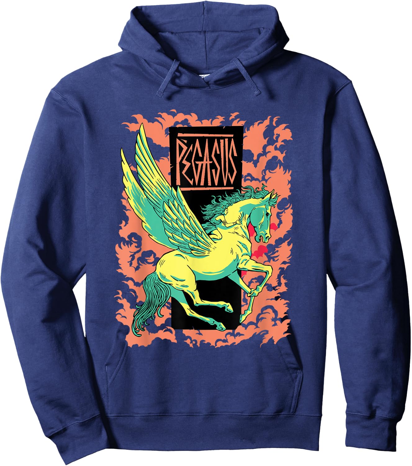 Greek Mythology art Ancient Greece Pegasus History Hoodie - Hoodie | Navy