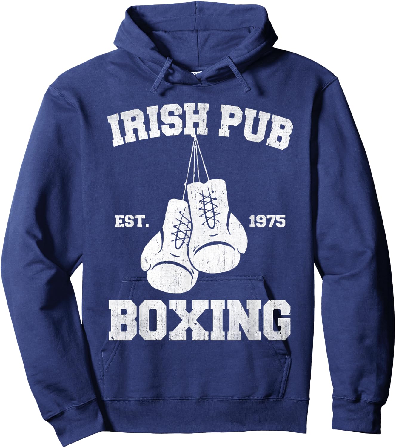 Vintage Irish Pub Est 1975 Boxing Day Hoodie - Hoodie | Navy