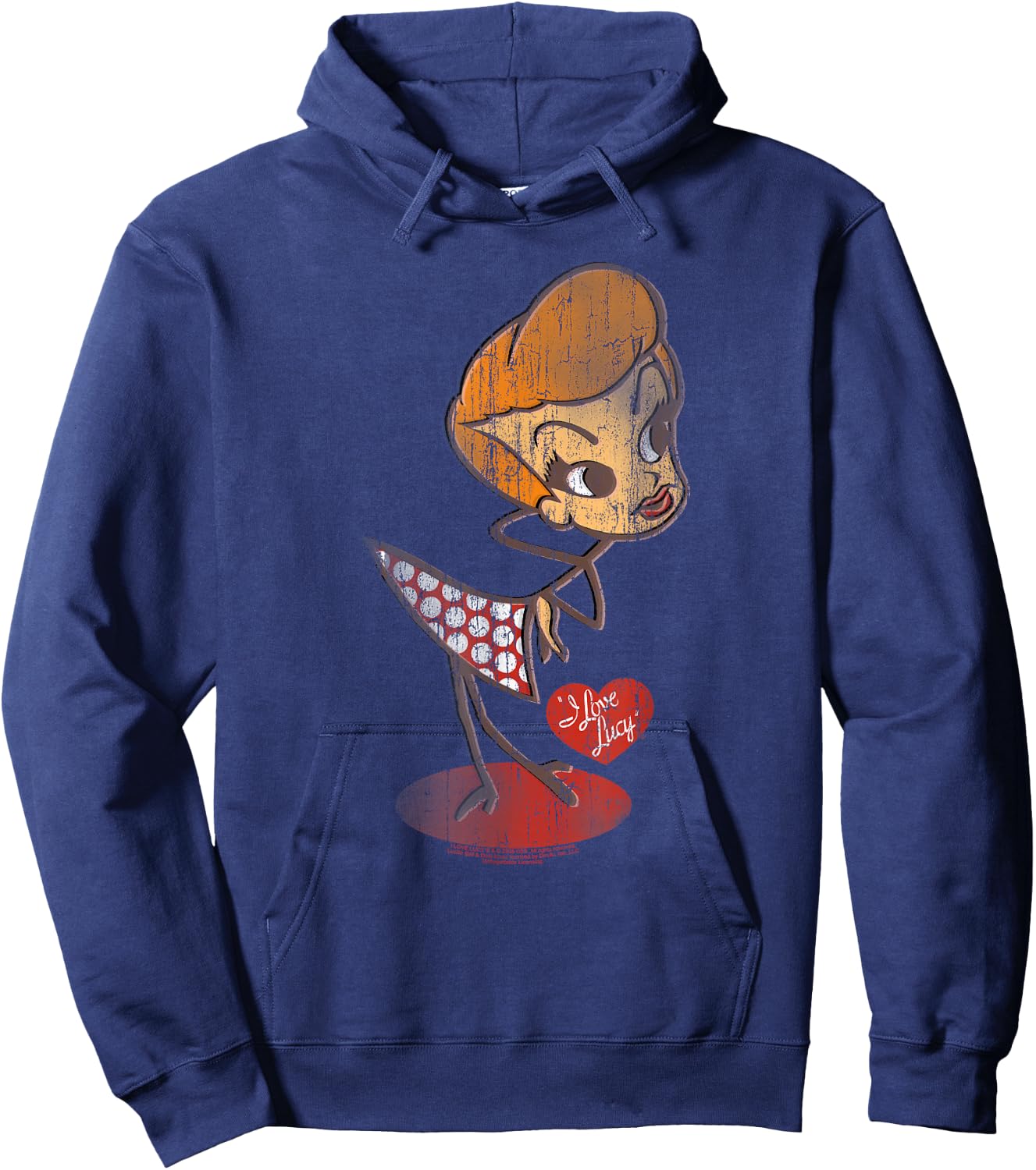 I Love Lucy Vintage Doll Hoodie - Hoodie | Navy
