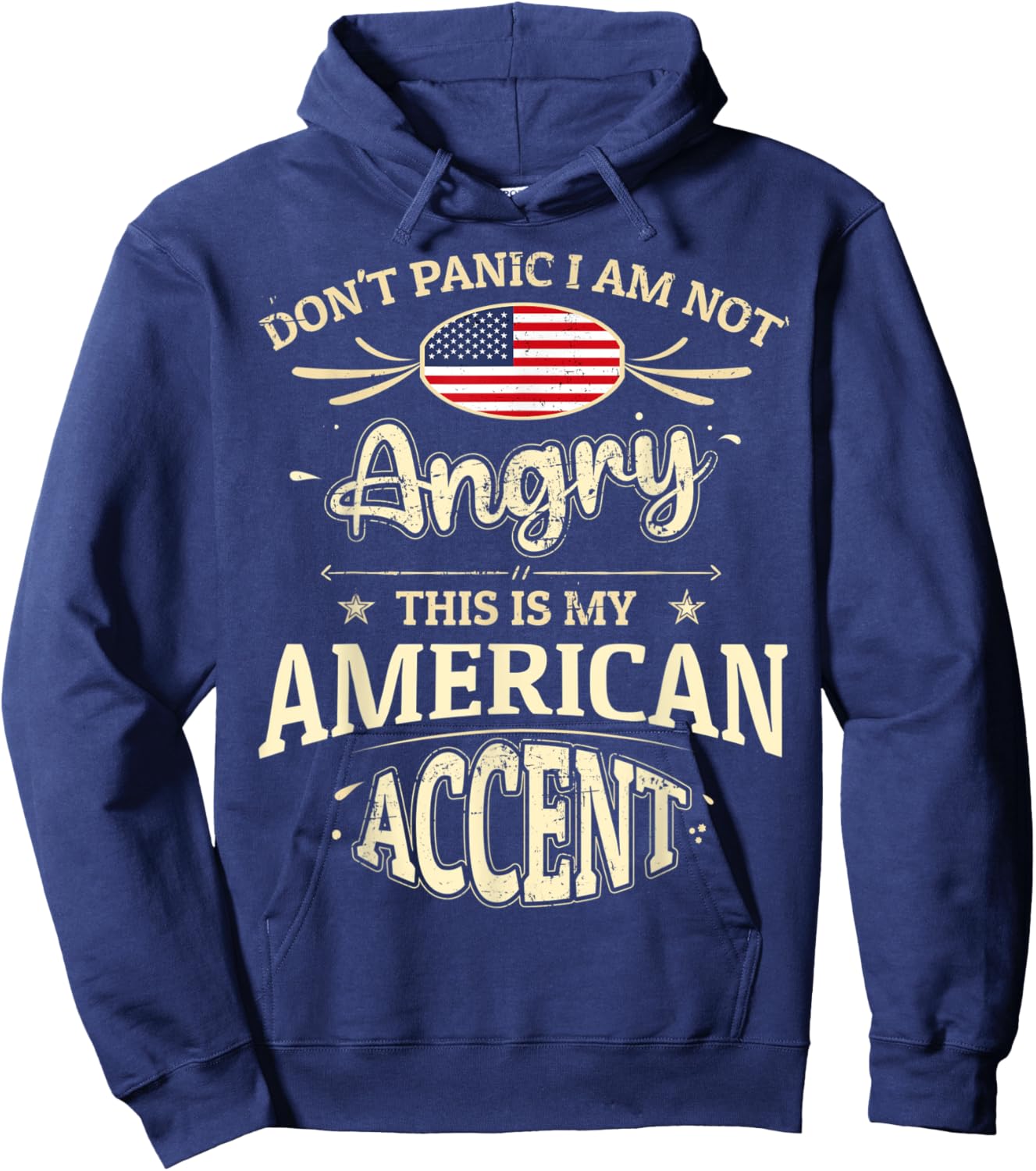America Flag Souvenirs for Americans Men & Women Hoodie - Hoodie | Navy