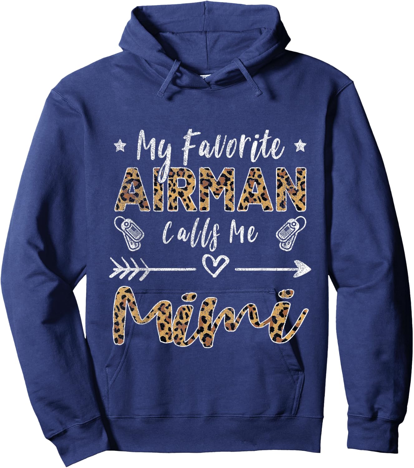 My Favorite Airman Calls Me Mimi Grandma Mother's Day Hoodie - Hoodie | Navy