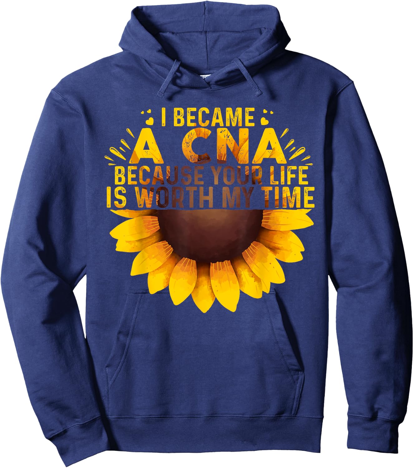 Funny CNA Design Girls Certified Nursing Assistant Hoodie - Hoodie | Navy