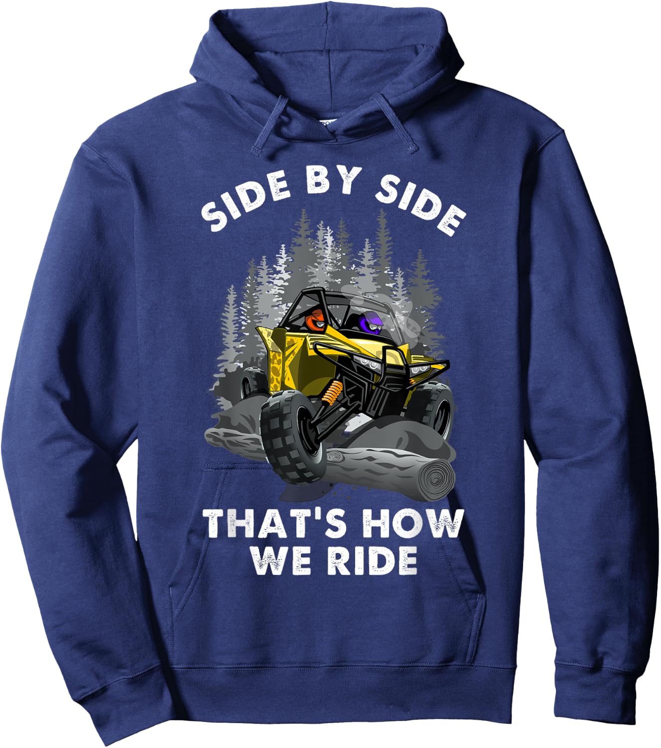 UTV Quad Bikers Off Roading Four Wheeler For Couples Hoodie - Hoodie | Navy