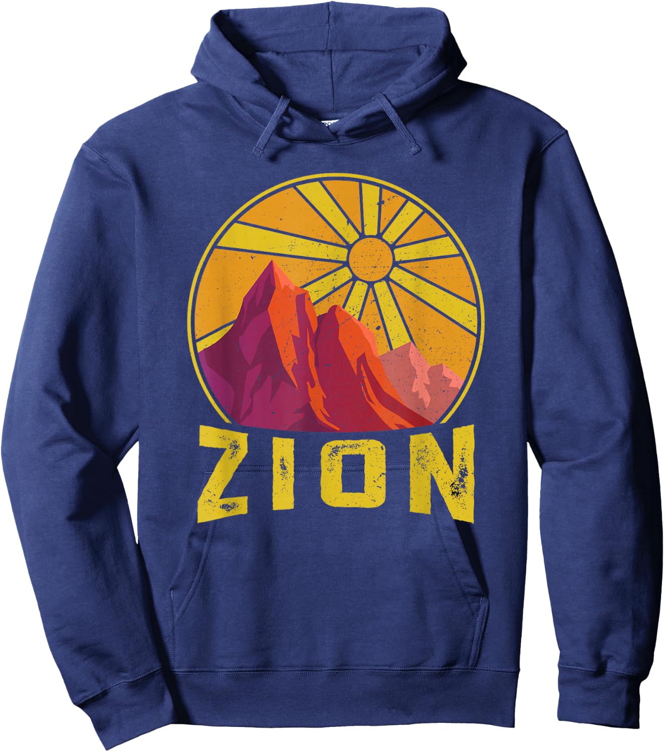 Zion National Park Nature Lover Hiking Fan Hoodie - Hoodie | Navy