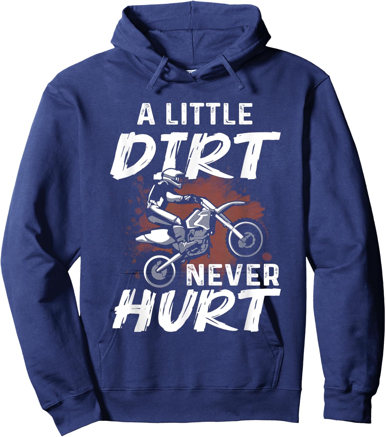 Funny Dirt Bike Gift Boys Men Motorcycle Motocross Biker Hoodie - Hoodie | Navy