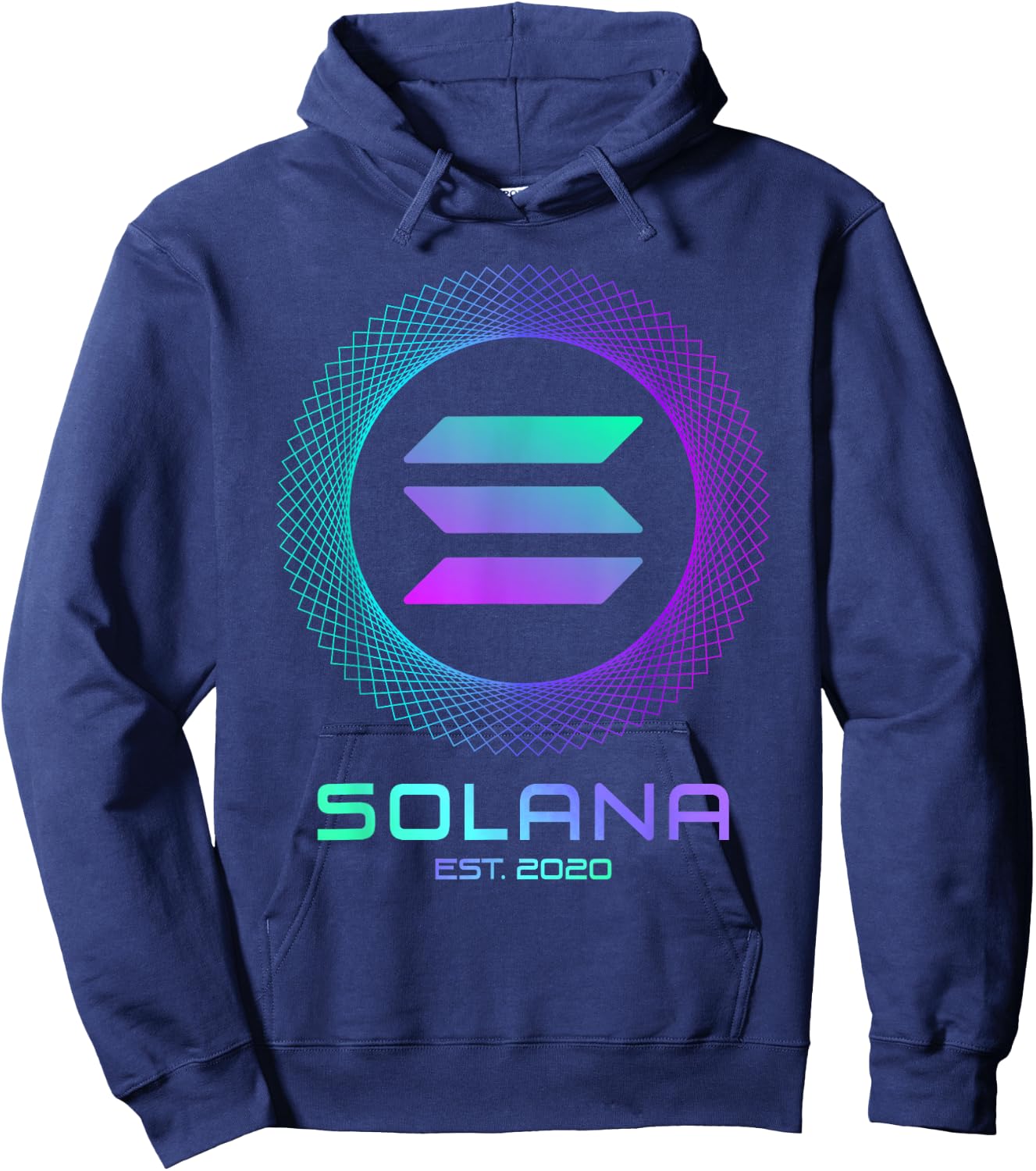 Solana SOL Coin Crypto Logo Blockchain | Solana Hoodie - Hoodie | Navy
