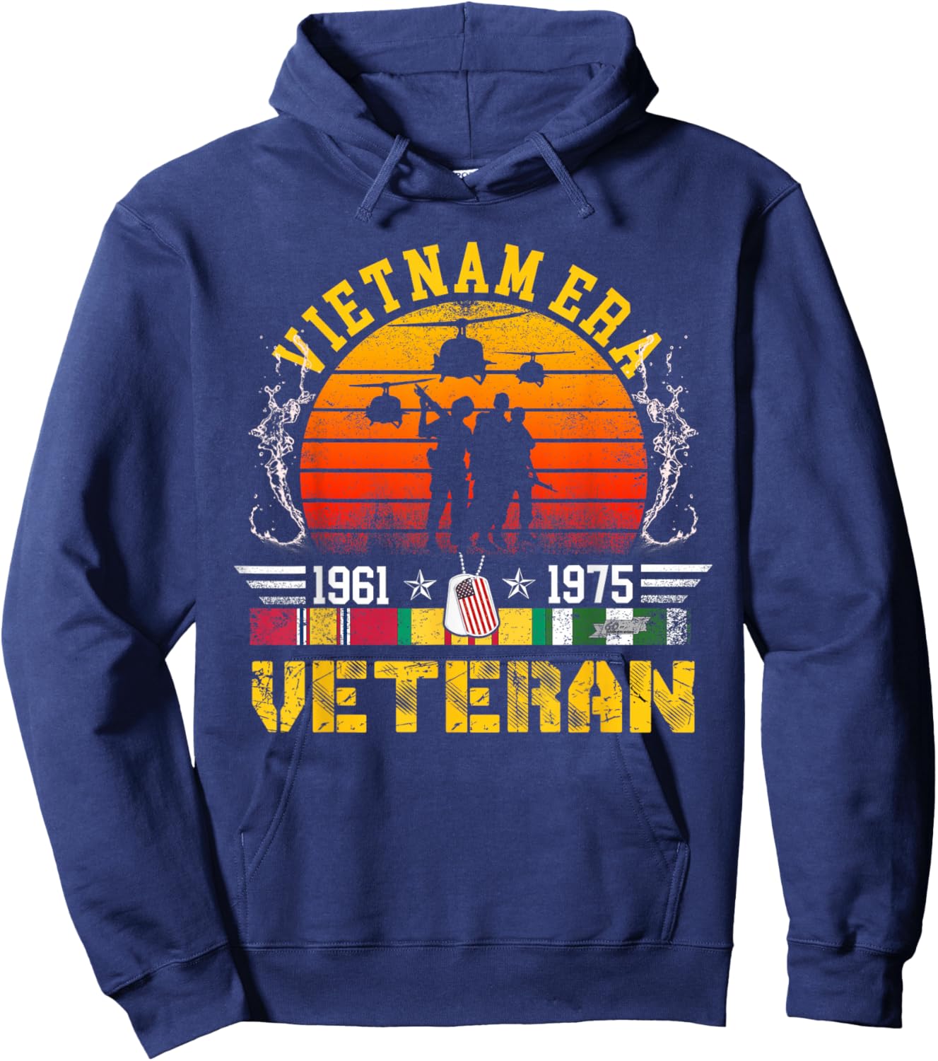 Veteran Gift Vietnam War Era Retired Soldier Hoodie - Hoodie | Navy