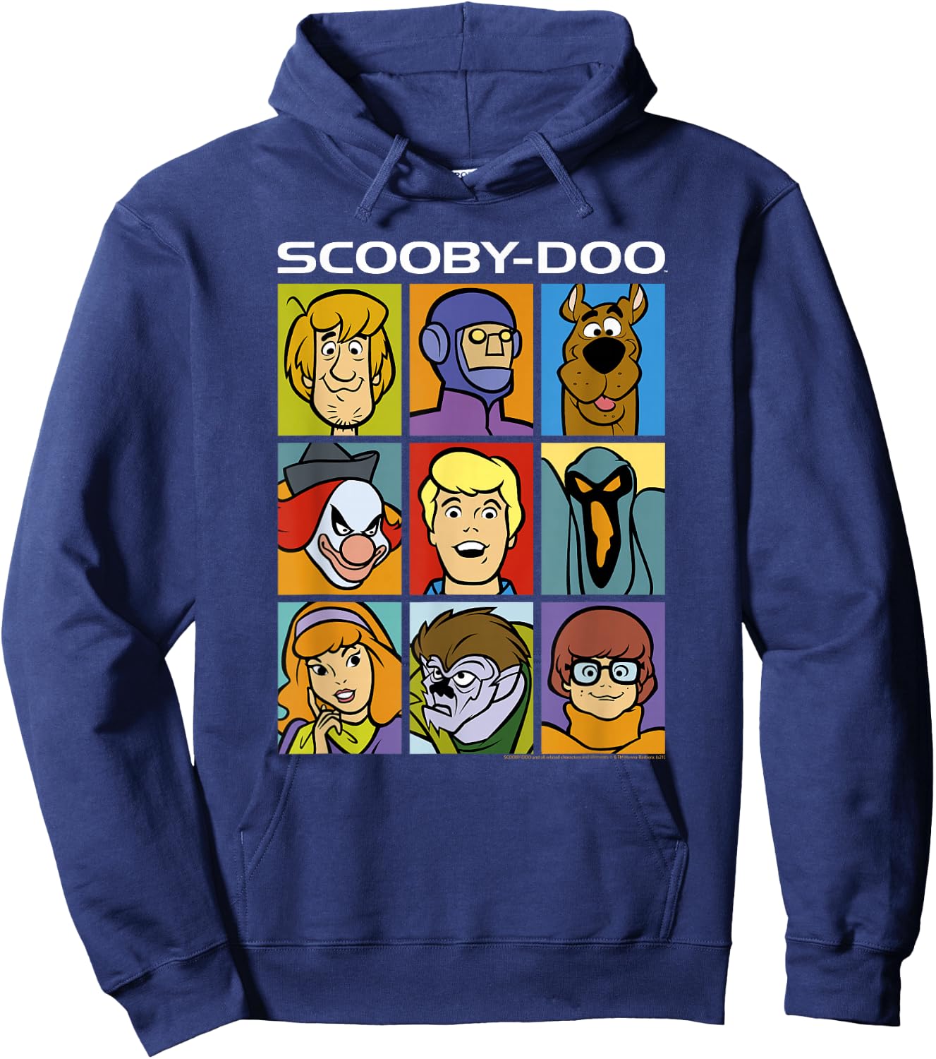 Scooby-Doo Characters & Villains Block Party Poster Hoodie - Hoodie | Navy