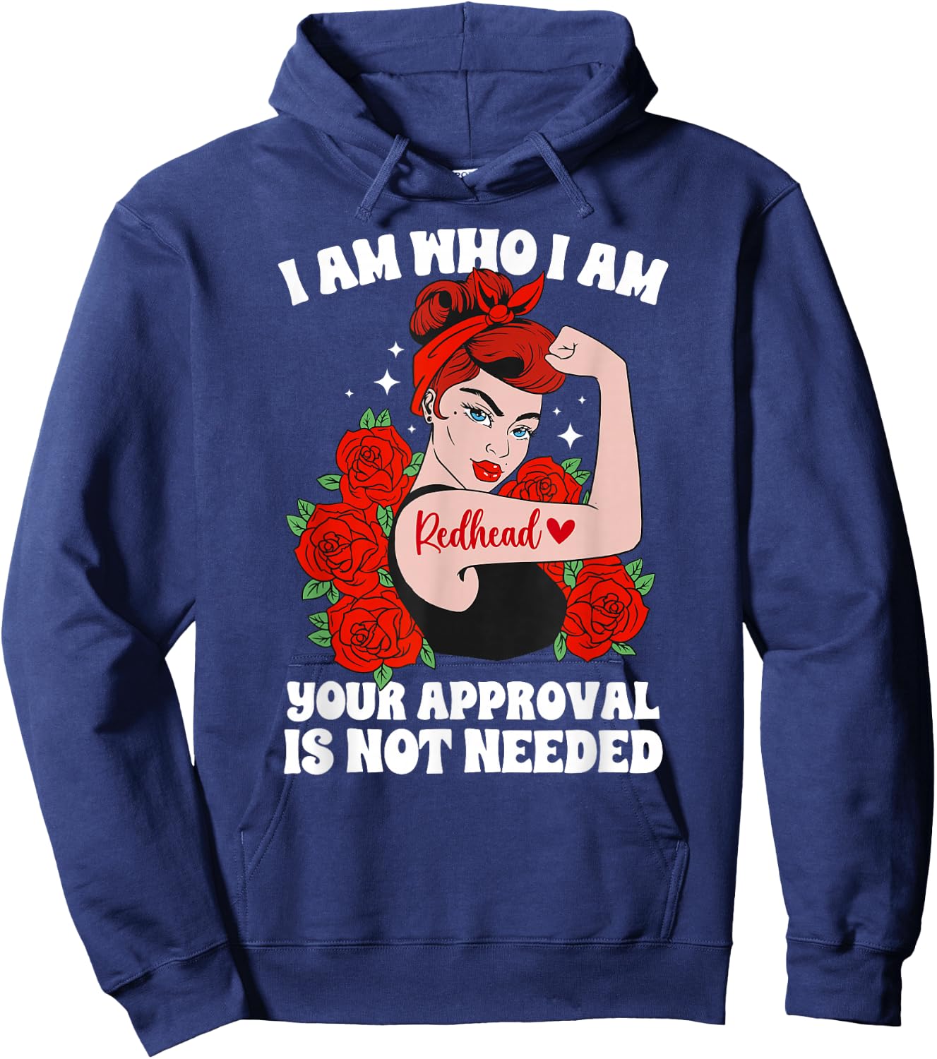 Redhead Proud Red Haired Ginger Red Hair Hoodie - Hoodie | Navy